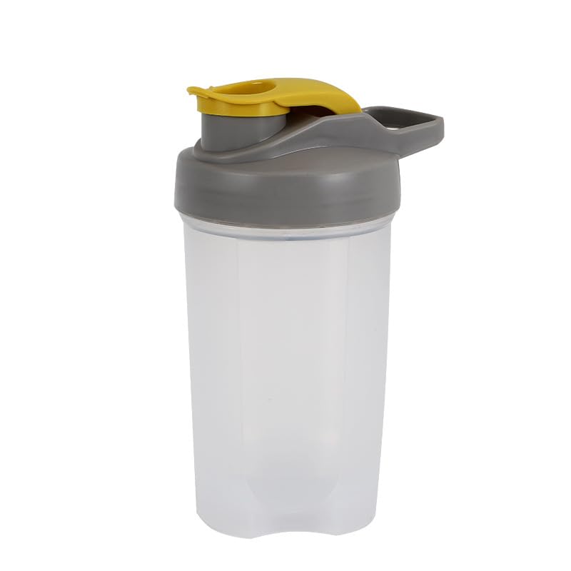 Pas Cher SUWALI Bouteille shaker jaune pour mélanges de protéines de sport - Bouteille d´eau de 500 ml avec couvercle anti-fuite - Shaker protéiné parfait pour les milkshakes protéinés et les smoothies g8kYfWGoP grand