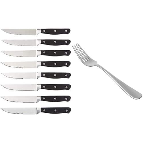 Pas Cher Amazon Basics Set de 8 couteaux à steak Lames 