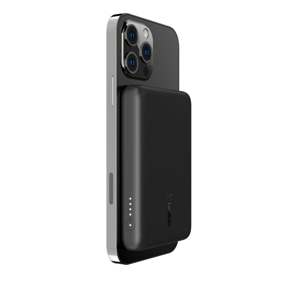 prix de gros Belkin Batterie externe sans fil magnétique 2500mAh, chargeur portable compatible avec MagSafe pour iPhone 14, 13, 12, charge rapide petite capacité compact mini 2K, câble USB-C/USB-C inclus, Noir lR1VE7w2G Boutique