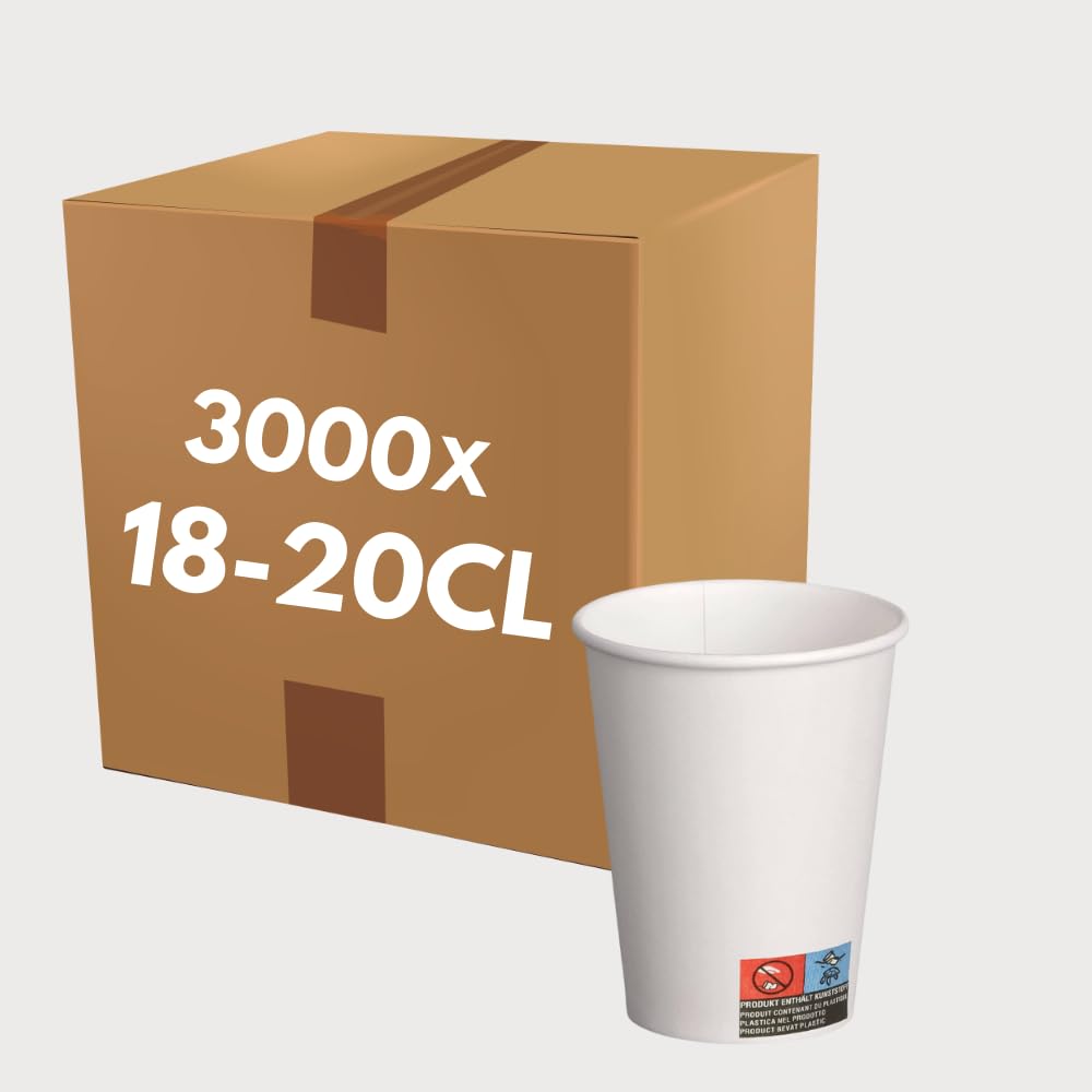 Abordable COVR 3000 Gobelets carton blanc (18-20cl - 7o