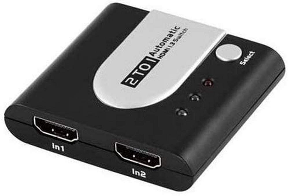 Tendance  PremiumCord Commutateur HDMI 2:1 Automatique avec statut LED, résolution vidéo Full HD 1080p 60Hz, 3D, HDCP, Couleur Noir et Argent ZDYf5770a en solde