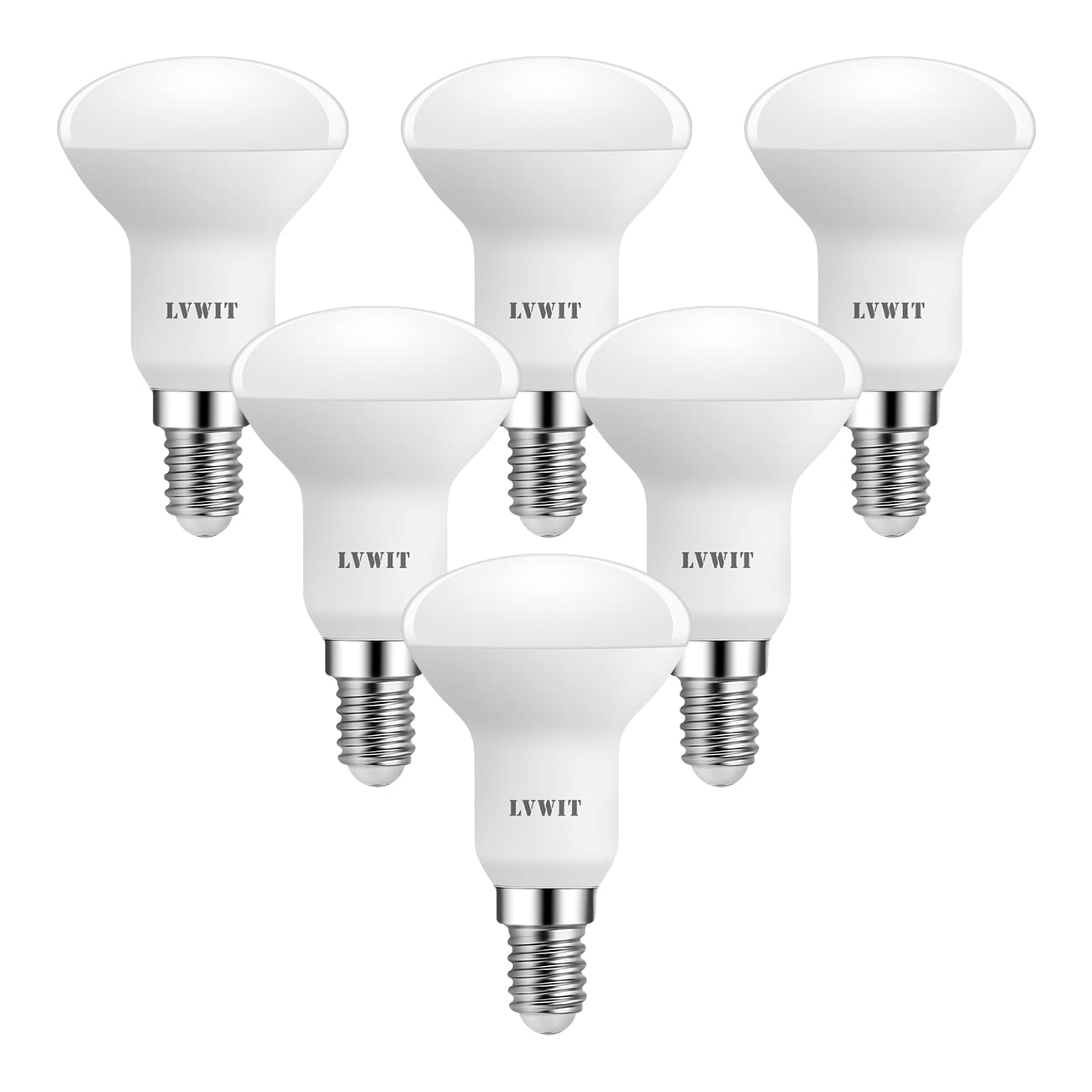 Tendance  LVWIT 5W Ampoule LED E14 R50, Equivalent à Ampoule Incandescente 50W, 470Lm 2700K Blanc Chaud, Non Dimmable, Lot de 6    [Classe énergétique F] E0vBV9CDW en solde