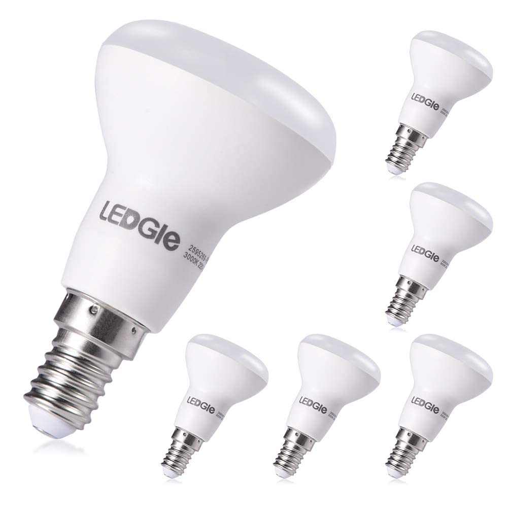 Exclusif LEDGLE [Lot de 6] Ampoules LED E14 6W 500 Lumens Equivalent à Ampoule Incandescente de 50W 3000K-Blanc Chaud    [Classe énergétique A] qDpEERkSt Vente chaude