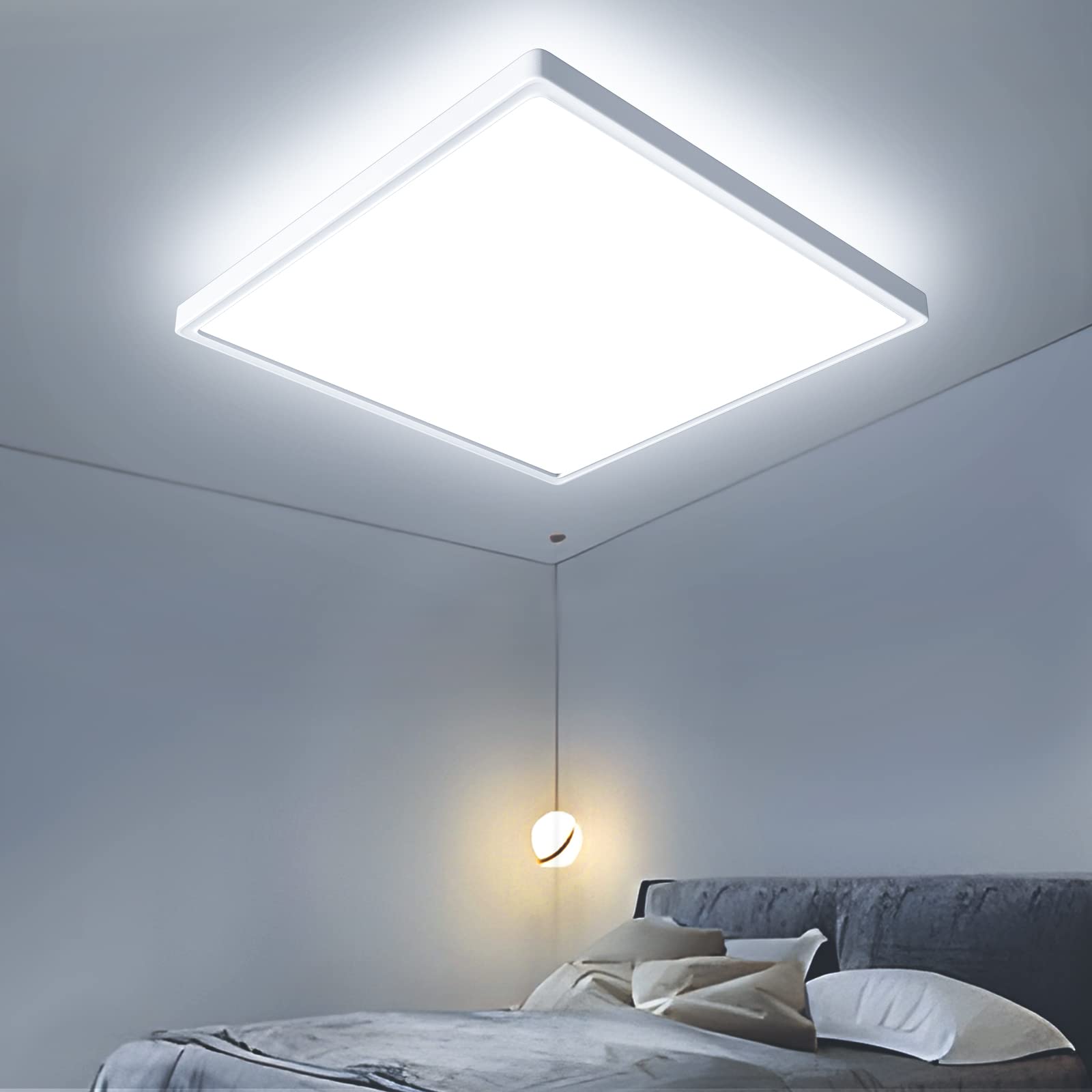 luxe  OTREN Plafonnier LED Carré, Moderne Luminaire Int