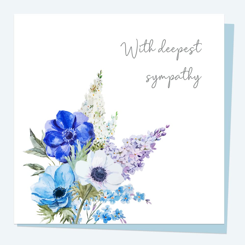 en ligne Carte de condoléances – Fleurs lilas avec une 
