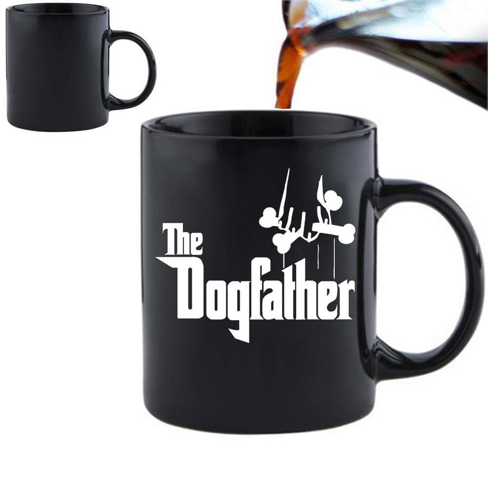 soldes Mug chien | Dogfather | Cadeau pour les amoureux des chiens | Tasse à changement de chaleur | Cadeau d´anniversaire | Tasse à café | Tasse à café | Cadeau secret de Père Noël | Cadeau pour amoureux LDFAqf9hI grand