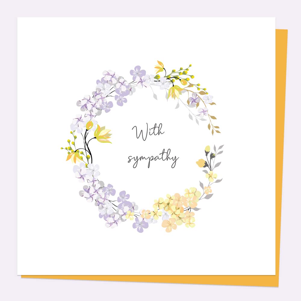 grande remise Carte de condoléances avec fleurs sauvages jaunes et lilas Enveloppe incluse (3401) ol7qMSfS4 tout pour vous