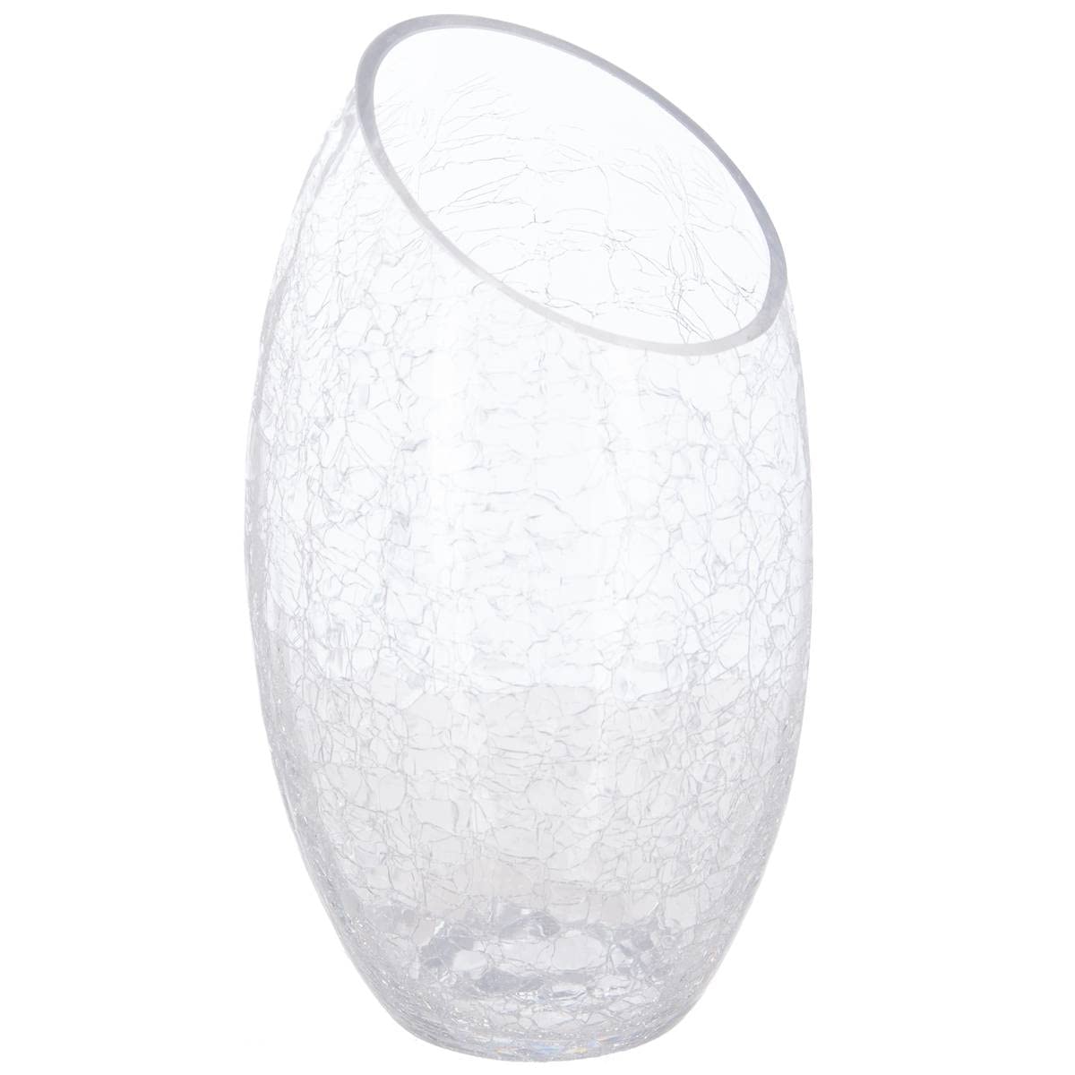 bien vendre Vase bombé - Verre craquelé - H23 cm - Atmosphera créateur d´intérieur Zi4nJEiqh mode