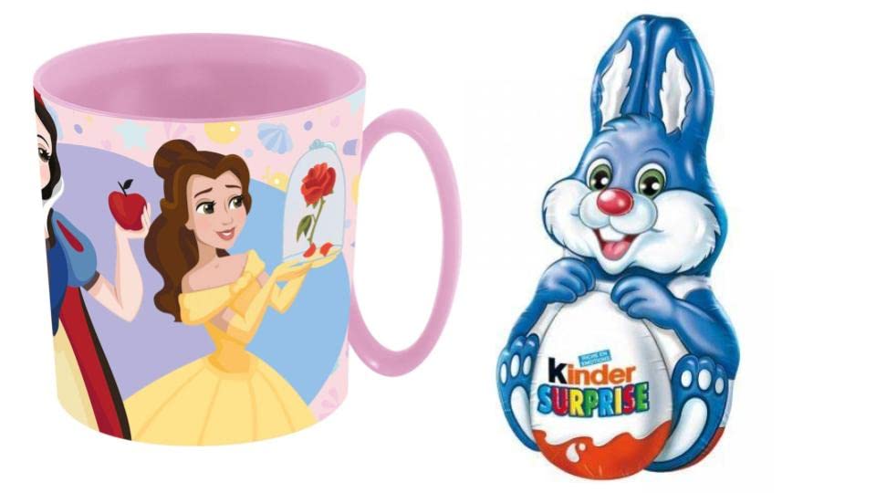 Exclusif Disney Princess Pack Pâques Kinder Chocolat Bunny Surprise y Micro Taza Plastico 350ml YynKILi8E juste de l´acheter