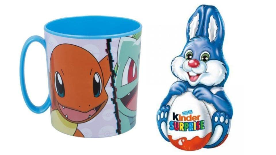 Classique Pokemon Pack Pâques Kinder Chocolat Bunny Surprise y Micro Taza Plastico 350ml Kz9mGQPWi vente chaude