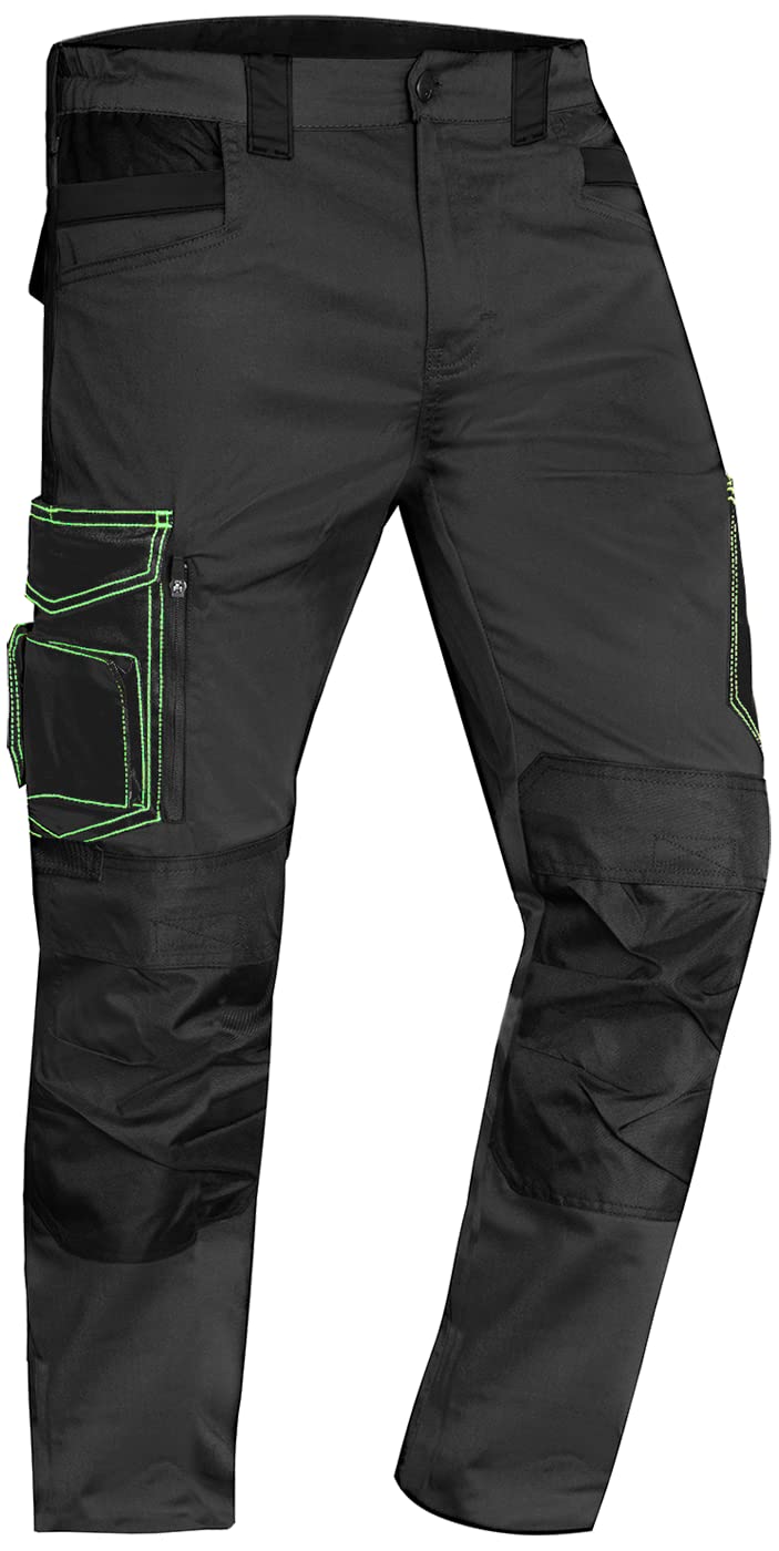 Abordable ACE Pantalon de Travail Genesis pour Homme - Pantalon Cargo avec Ceinture Élastique - Multipoche xyxjxJuZQ Haute Quaity