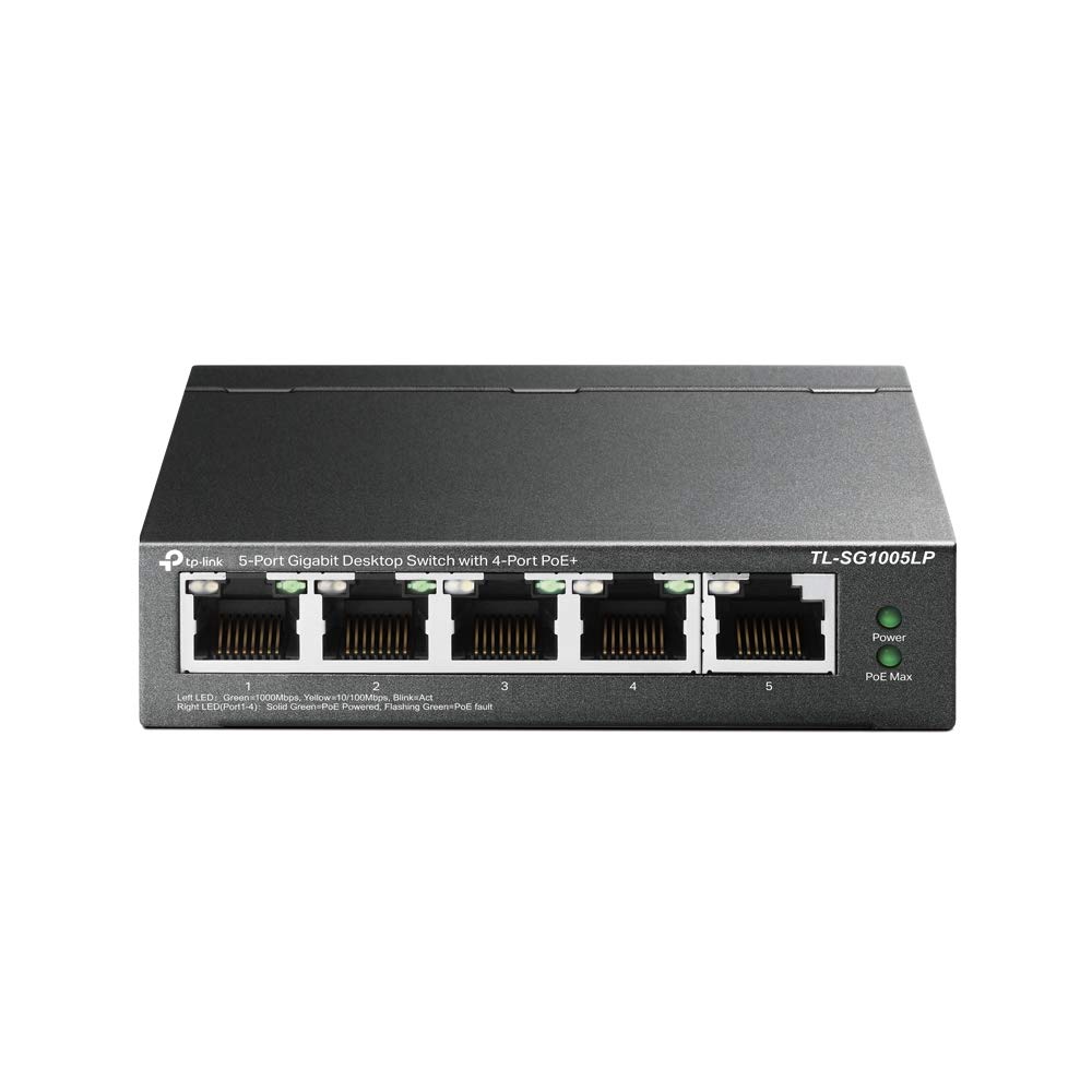 grande remise TP-Link Switch PoE (TL-SG1005LP) 5 ports Gigabit, 4 ports PoE+, 40W pour tous les ports PoE, Boitier Métal, Installation facile, idéal pour créer un réseau de surveillance polyvalent et fiable sYA0OMBd3 Haute Quaity