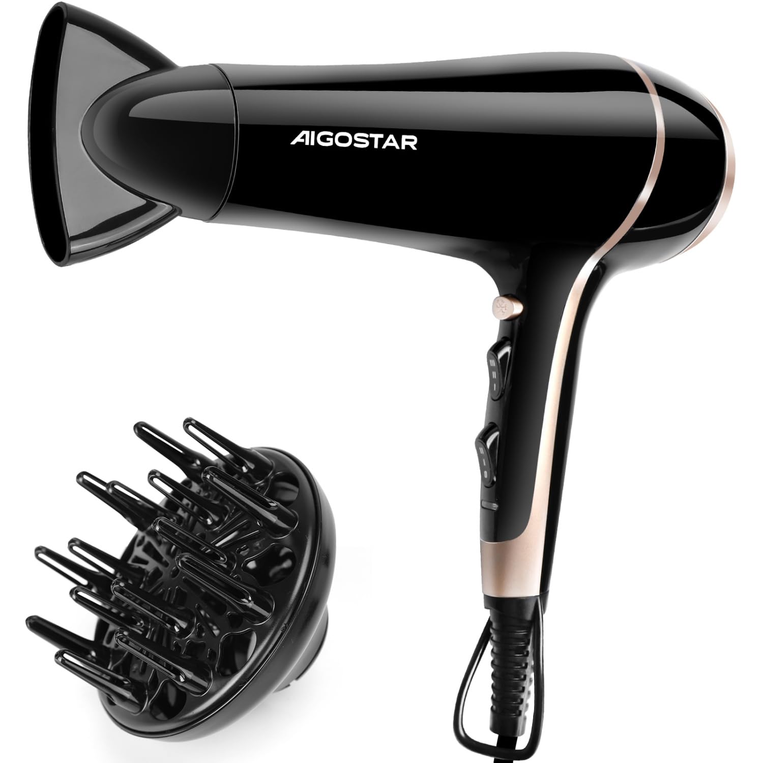 Promo Aigostar Sèche-cheveux Ionique Professionnel 2400W 2 vitesses et 3 températures Comprend un Diffuseur et un Concentrateur - Lora FGyLPAz0R boutique en ligne