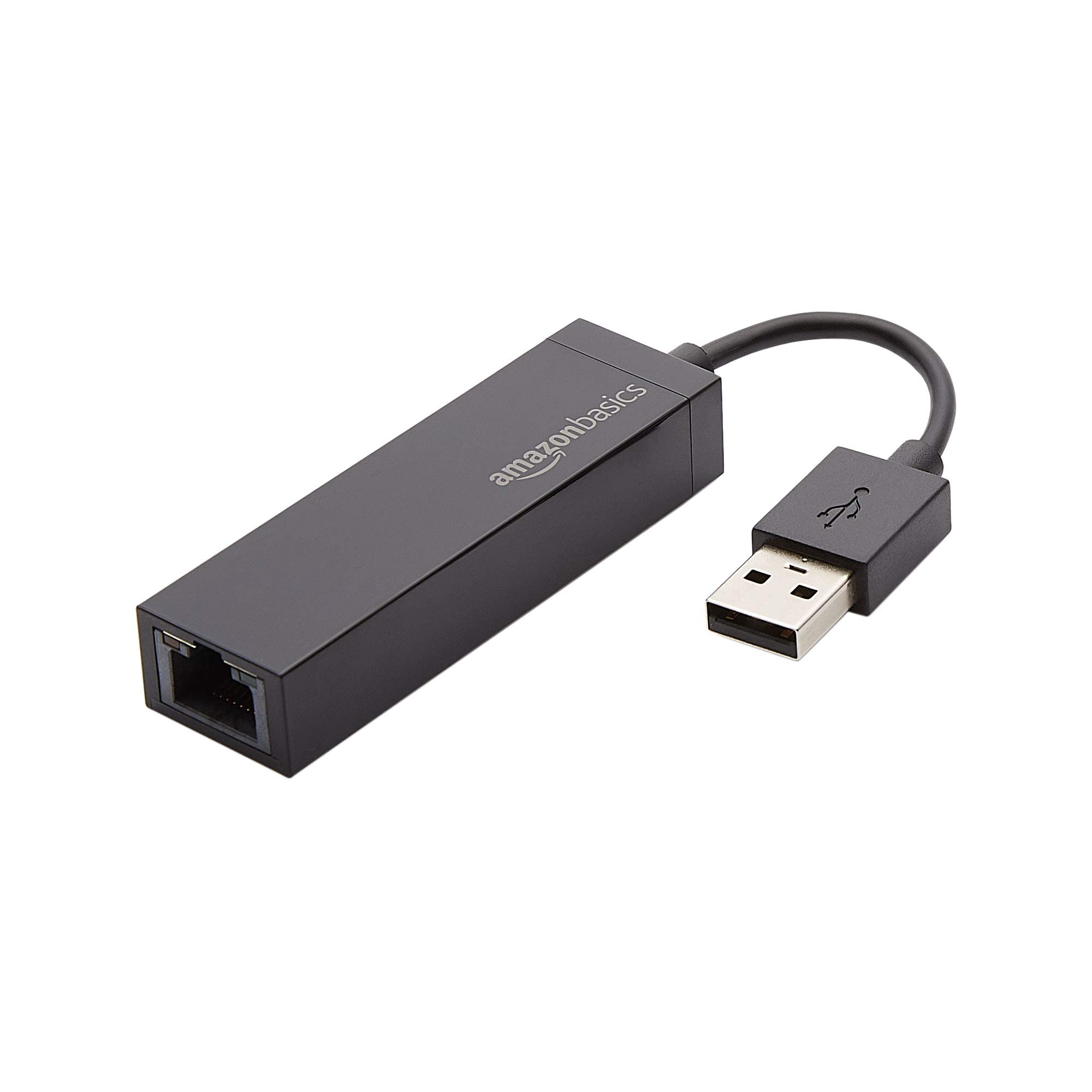bien vendre Amazon Basics USB 2.0 to 10/100 Ethernet LAN Network Adapter, Noir RfvNuejyr véritable contre