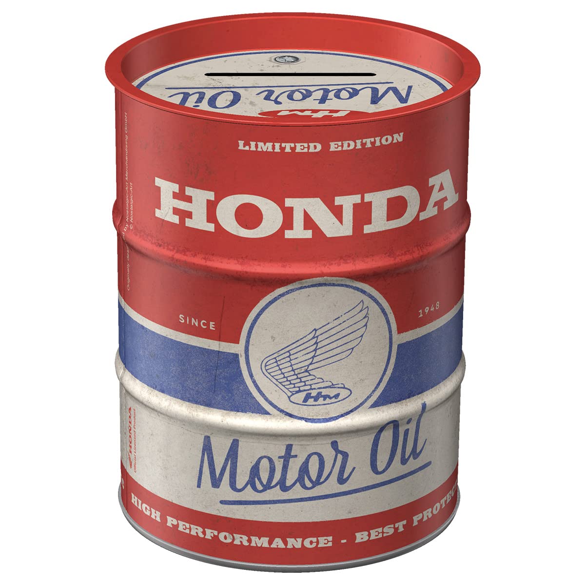 soldes Nostalgic-Art Tirelire rétro, Honda MC – Motor Oil – Idée de Cadeau pour Motards, Boîte à Billets en métal, Tire-Lire en Fer-Blanc, 600 ML mvUrTbbts Haute Quaity