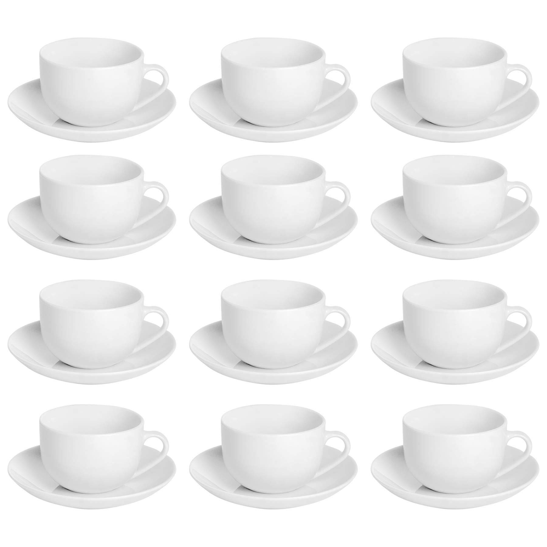 Abordable Argon Tableware 24 Piece Classic White Teacup