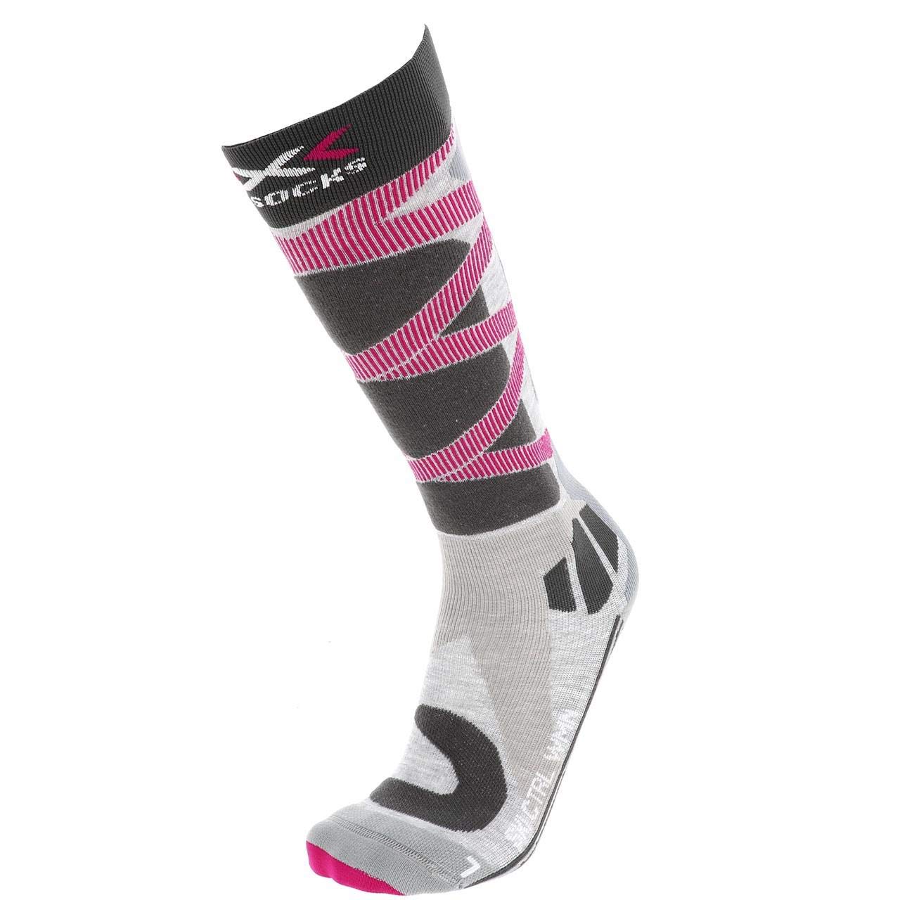 Promotions X-Socks Chaussettes Ski Control 4.0 Lady Chaussettes de ski Femme Gris/Rose FR : S (Taille Fabricant : S(37-38)) vM4zEhB2o véritable contre
