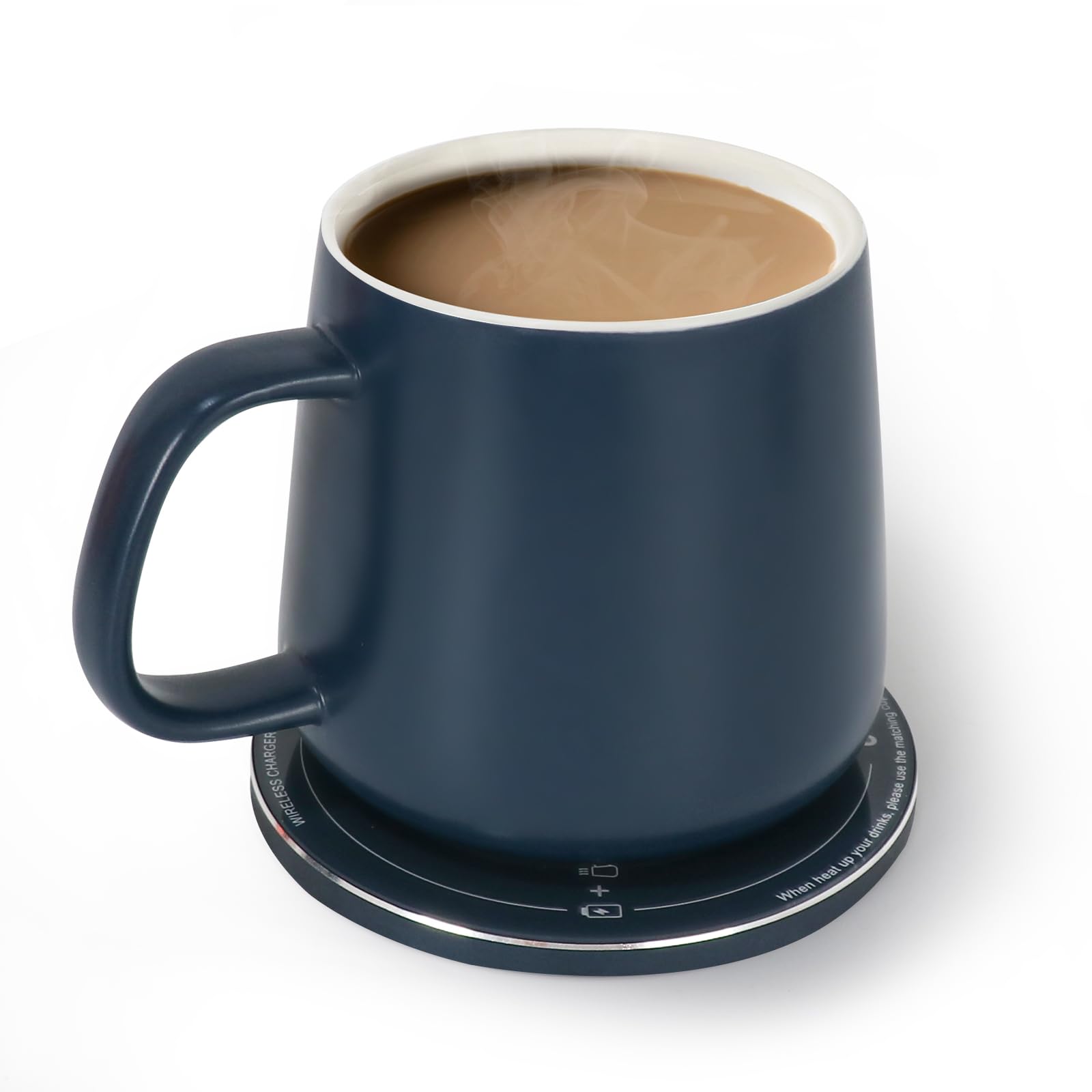 Achat APEKX Chauffe-Tasse, Tasse intelligente avec contrôle de la température avec couvercle, chauffe-tasse à café avec tasse pour bureau Chauffe Tasse Usb 13.3oz(Bleu) IFF5zDi7w bien vendre