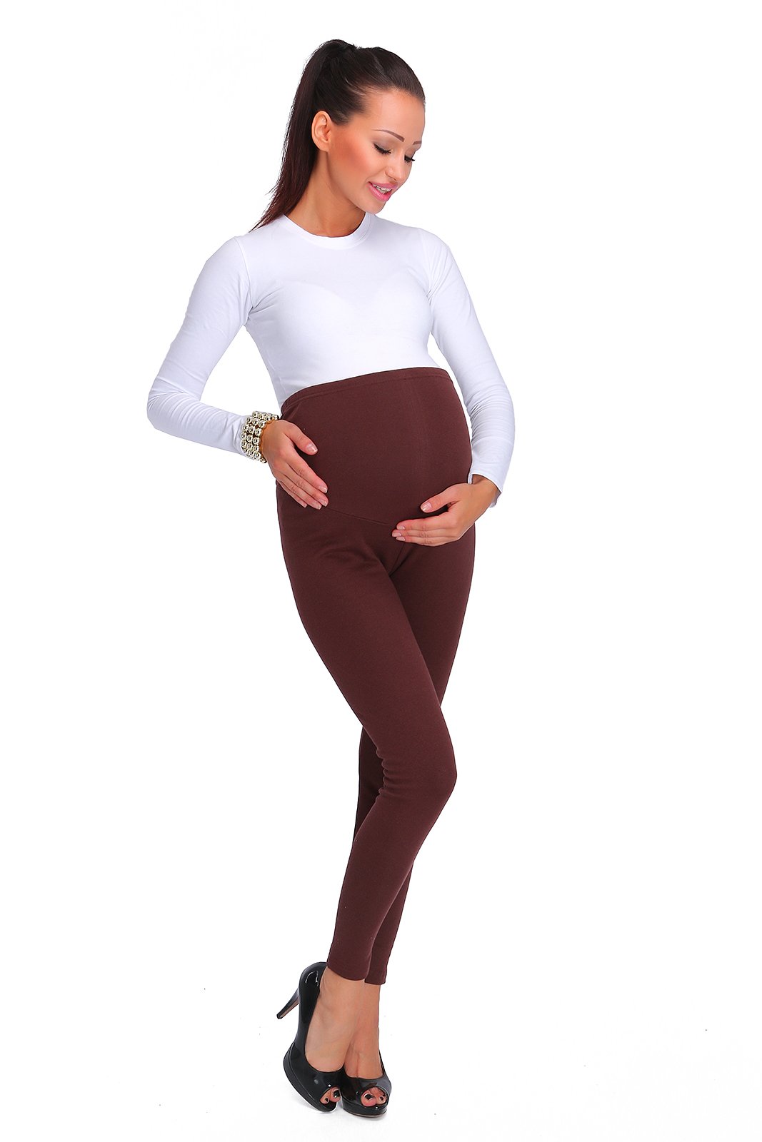 Promo SOFTSAIL Legging de maternité en coton épais pour femme PREG28 xCNrXS1UT mode