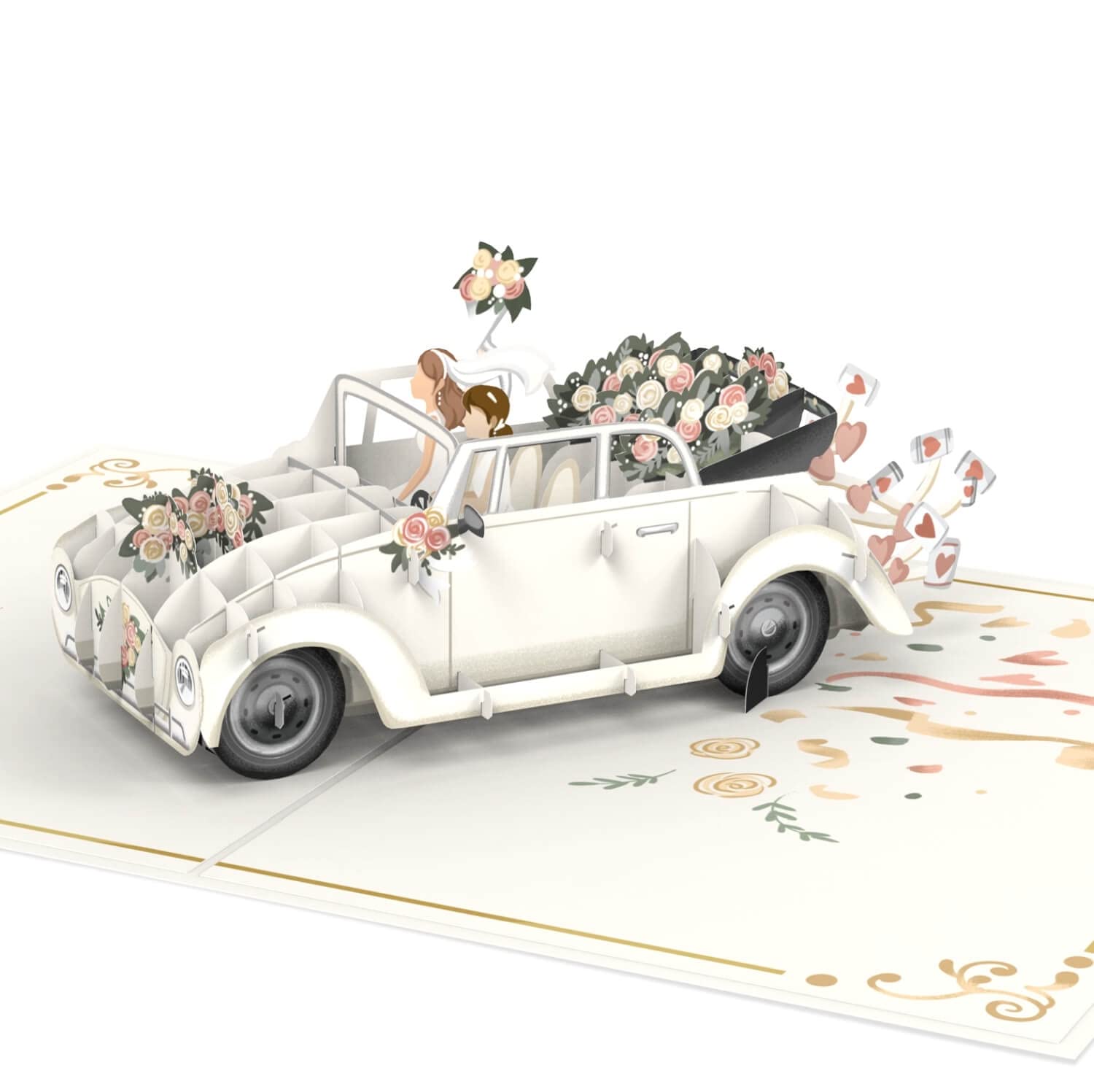 Populaire papercrush® Carte pop-up voiture de mariage f
