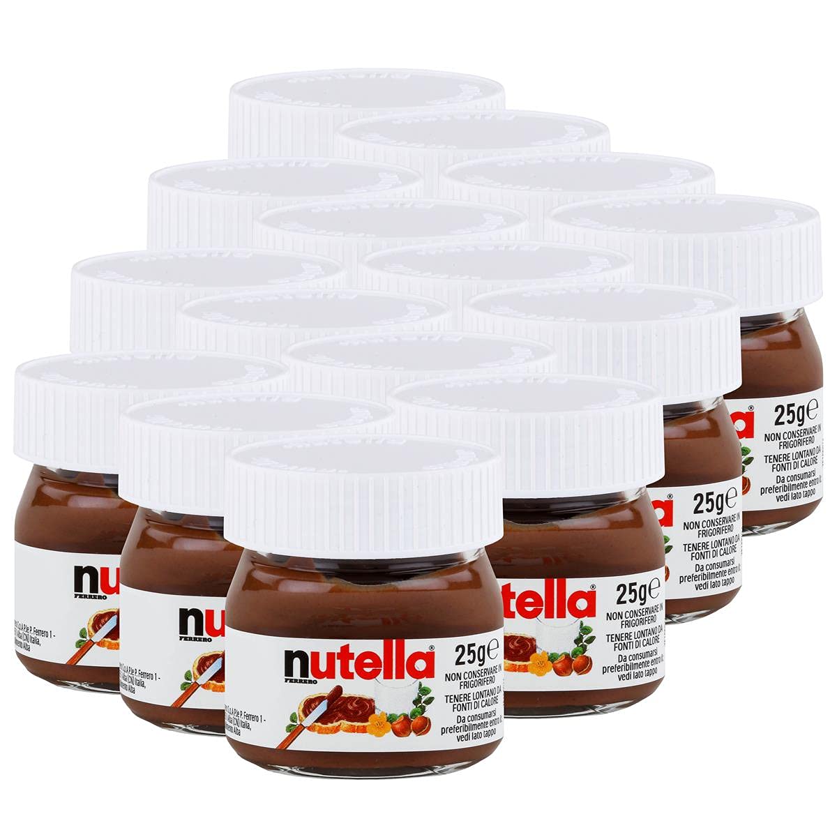 vente chaude Nutella Ferrero Lot de 15 petits pots à tartiner, au chocolat, en verre, 25 g, fait de crème de nougat aux noisettes f9gyrq9N7 Outlet Shop 