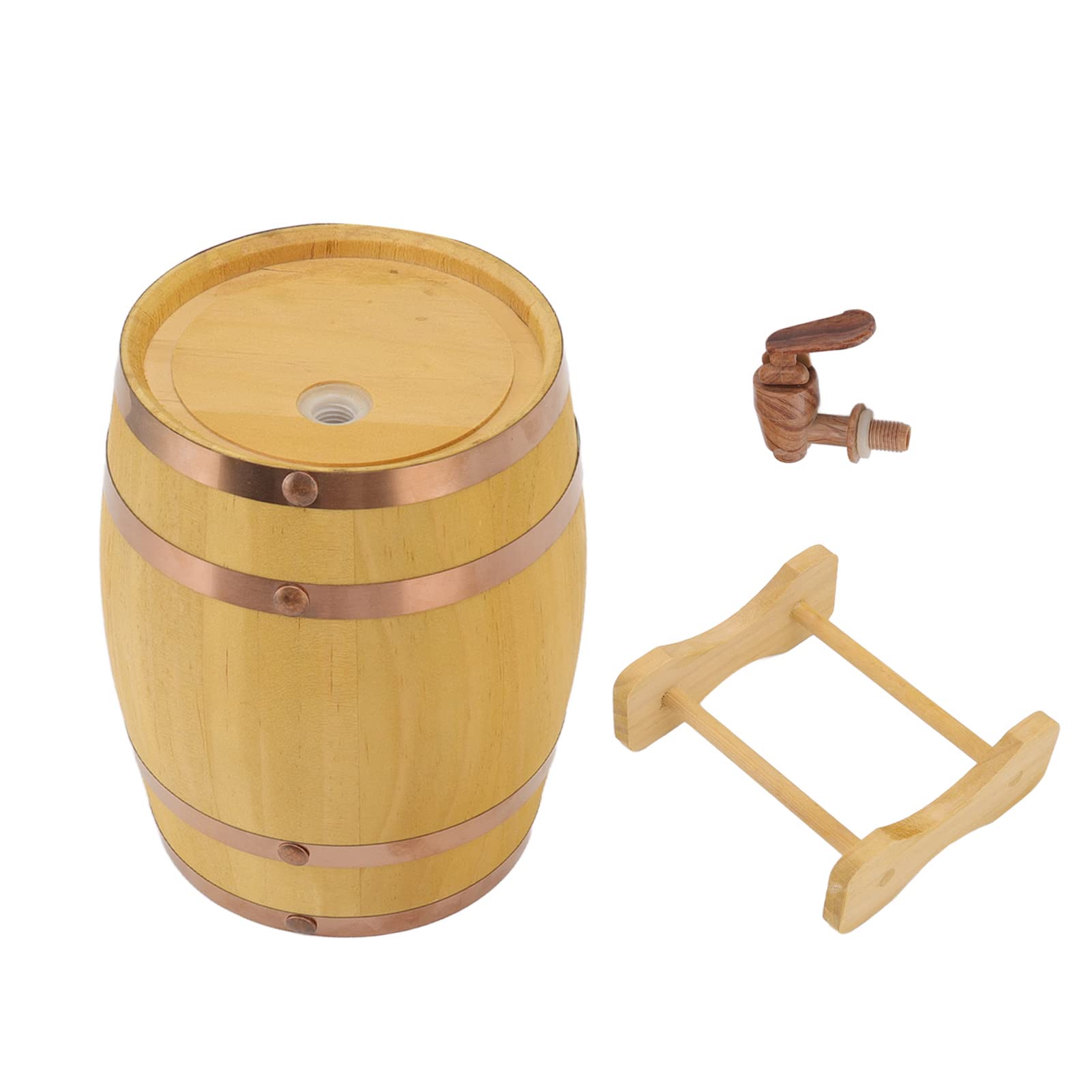 prix de gros Pin Wine Barrel 750ml Fûts de vieillissement en bois Seau distributeur de fût avec support Robinet Pas de fuite pour stocker le whisky Vin Spiritueux Bière Liqueur,Tonneau de vin à en bois pin B, Bs3XimfMv bien vendre