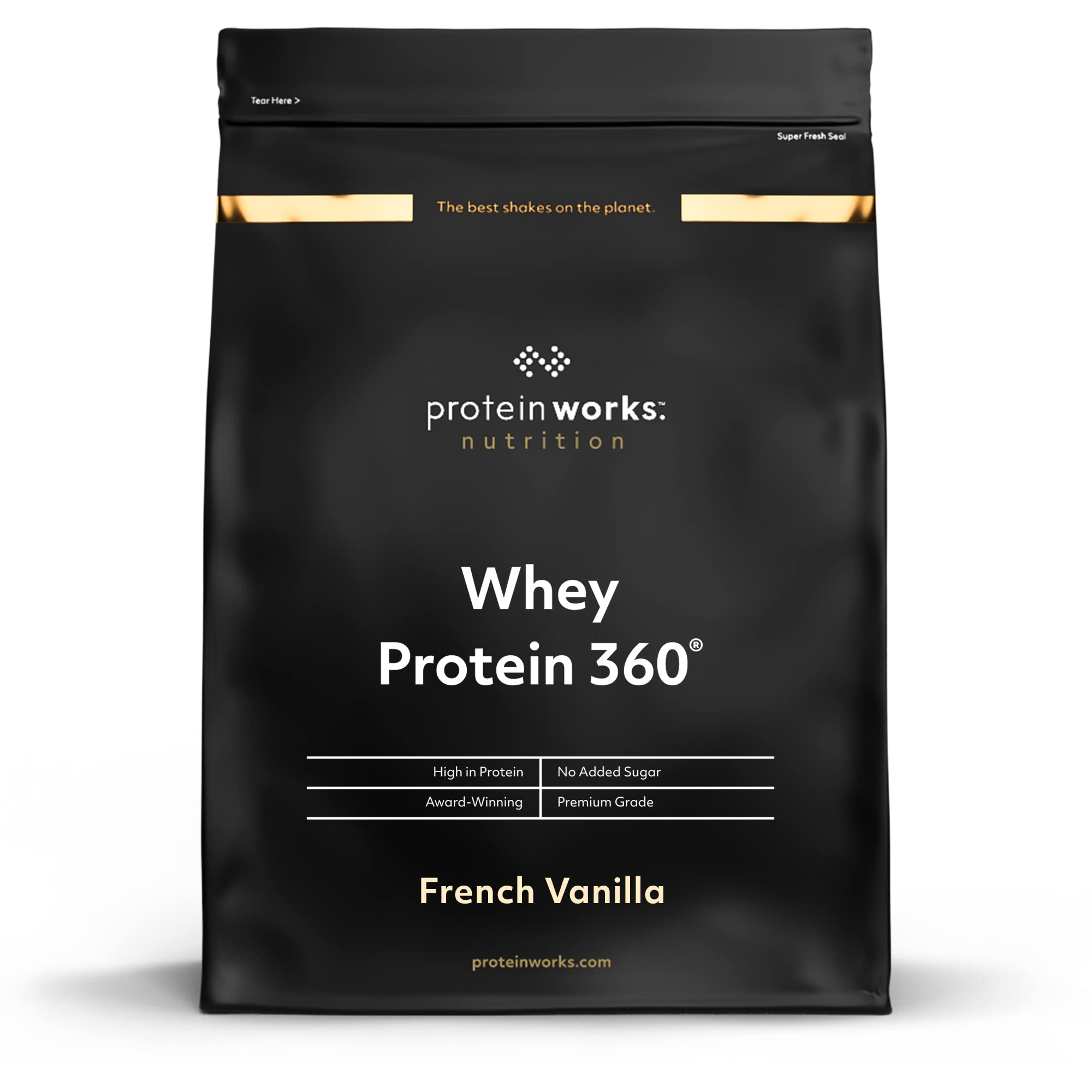 escompte élevé Protéine Whey 360 en poudre | Vanille Française | Sans sucre ajouté et à faible teneur en matières grasses | Mélange de protéines | THE PROTEIN WORKS | 600g 5Qe3JAg2P mode