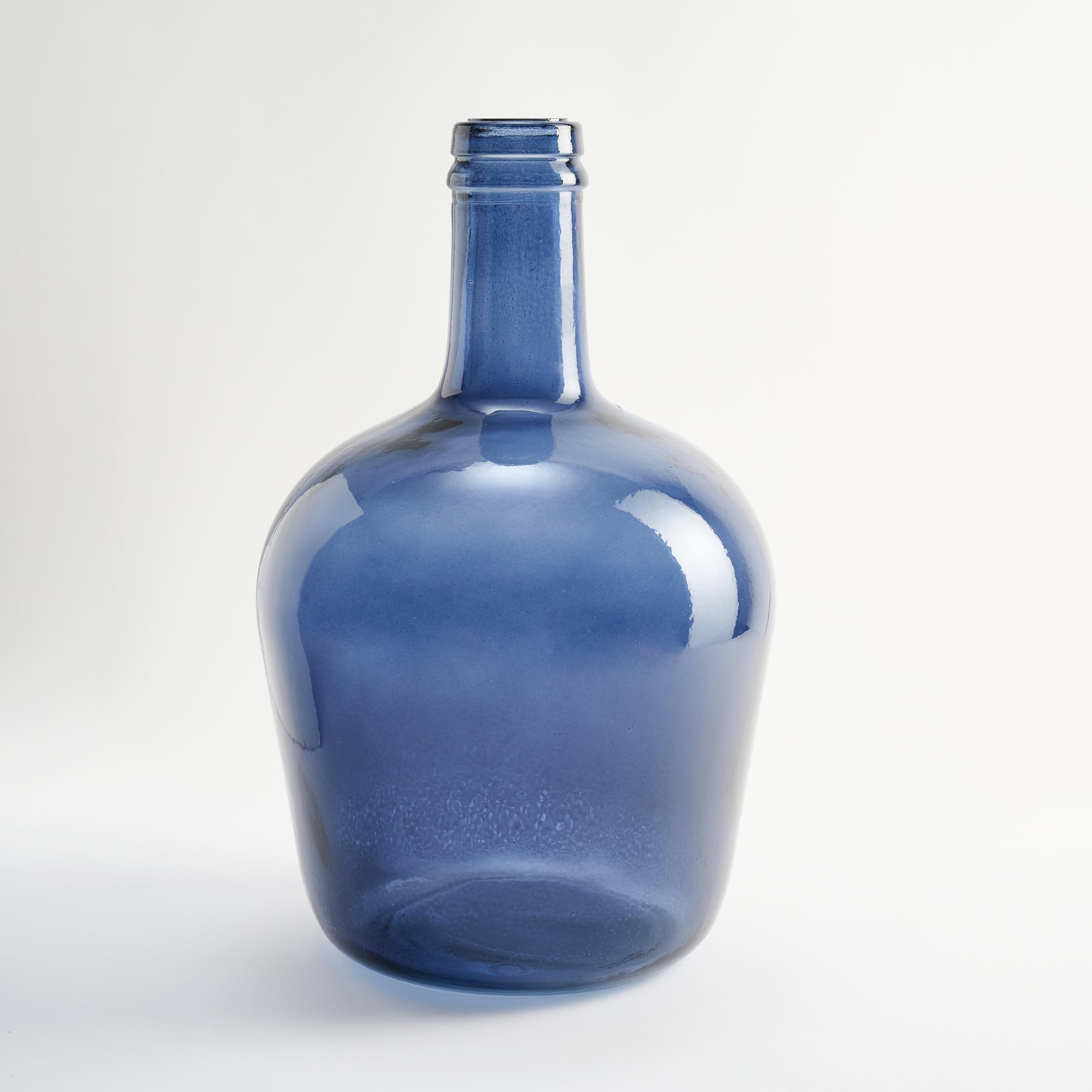 Abordable Pot en Verre Damajuana Artisanal 4L Lisa - Bouteille en Verre Style méditerranéen pour décoration de Maison comme Vase ou Vase (Bleu Marine) KaMch6cMZ à vendre
