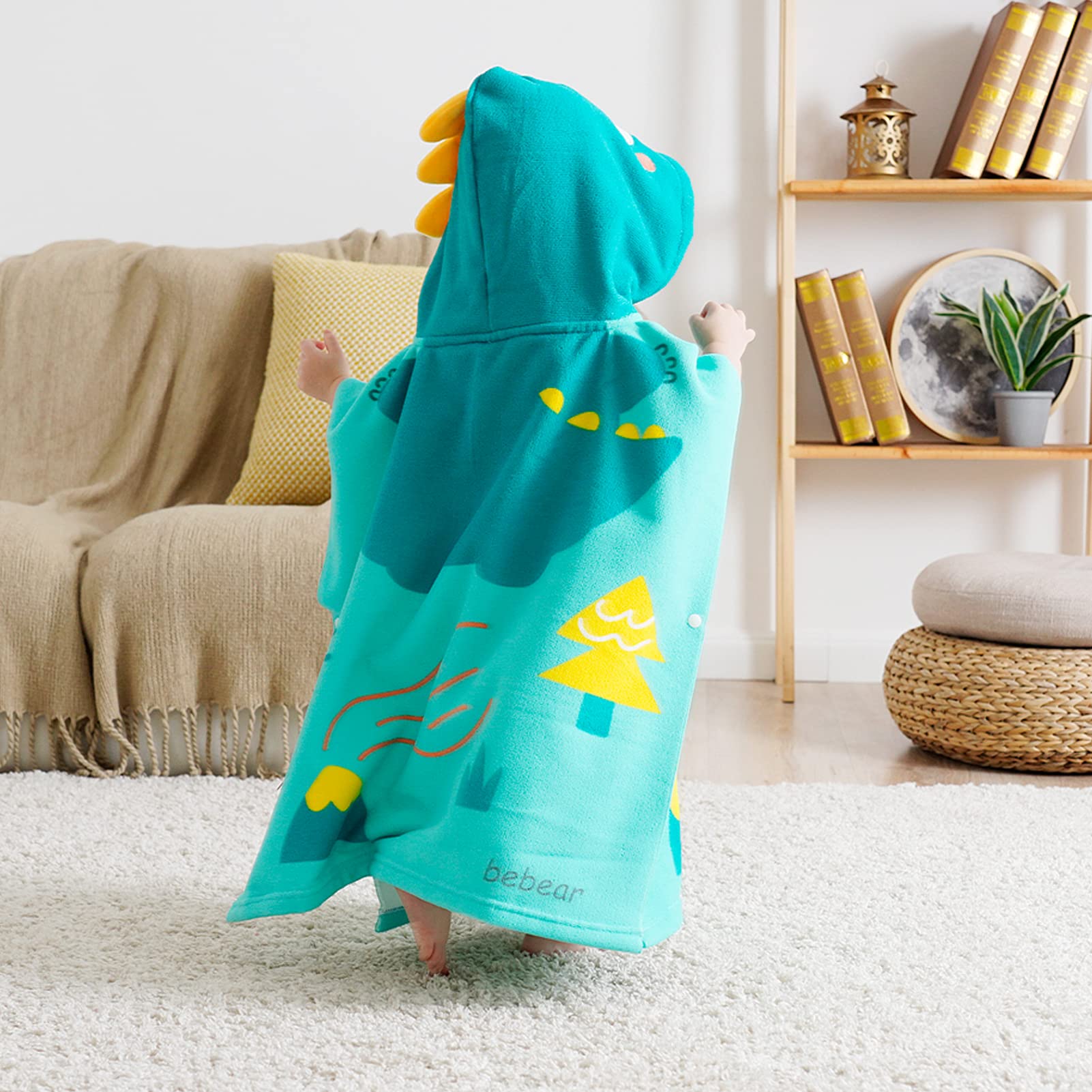 grand choix Bebamour Baby Hooded Towels Serviette à Capuche Portable pour garçons Filles Serviette à Capuche absorbante pour Les Tout-Petits,25