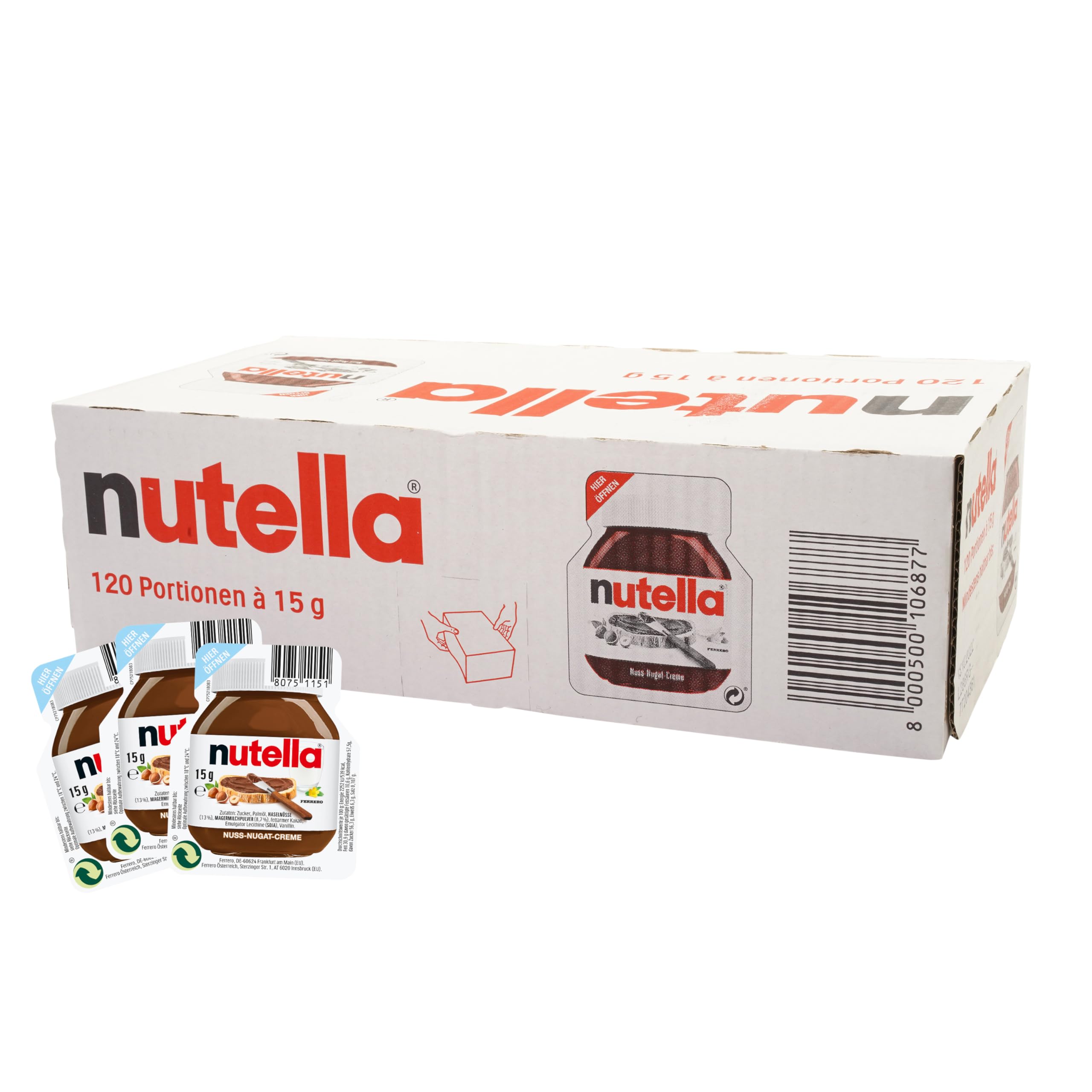 Parfait Nutella Single Portions 15 g (Pack of 120) Gdg3YGnsD Outlet Shop 