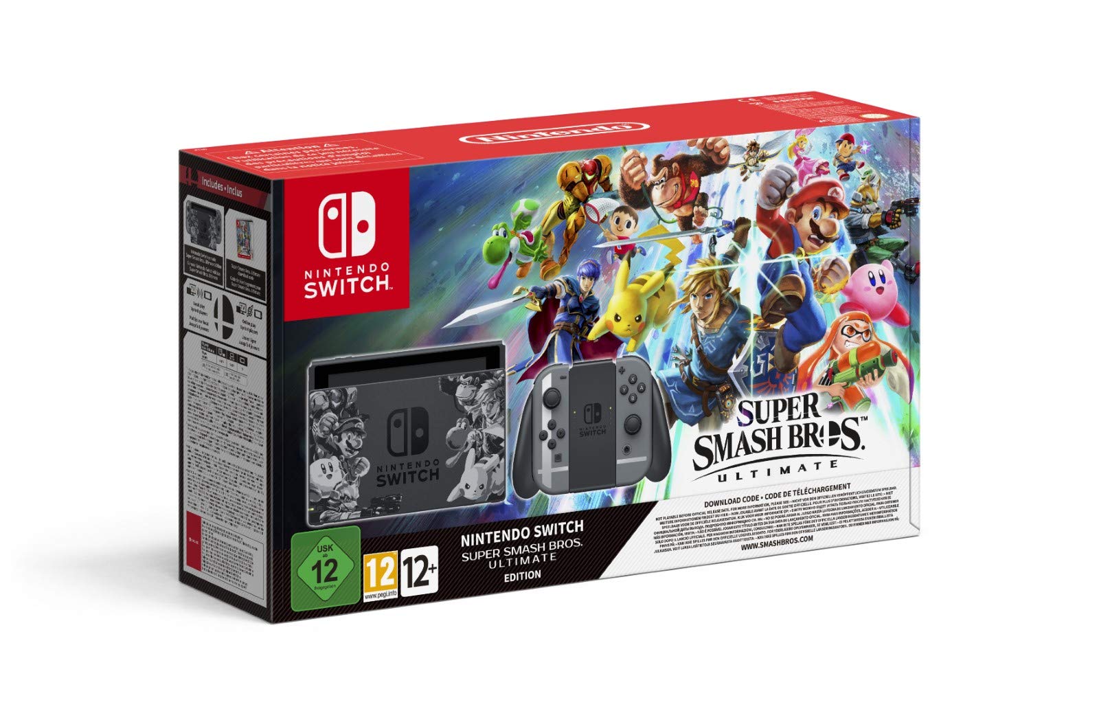 luxe  Pack Nintendo Switch Edition Super Smash Bros. Ultimate (Code De Téléchargement) ozlnnIrf9 pas cher