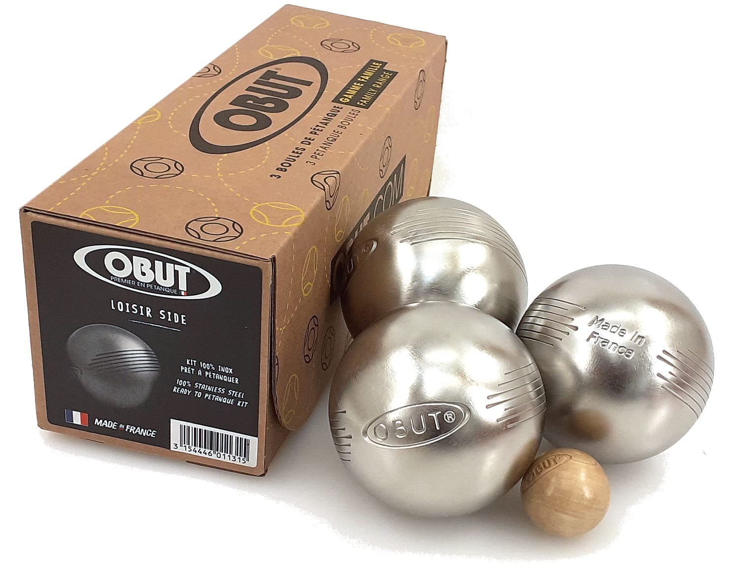 Populaire Obut Loisir inox LOOP SIDE, jeu de 3 boules h1NFDTmxu en vente