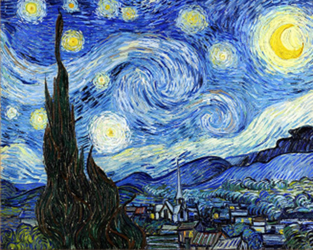 pas cher WOWDECOR Peinture Numéro Adulte Enfant, Van Gogh Ciel étoilé DIY Peinture par numero, Paint by Numbers bdLKrNS5k en ligne