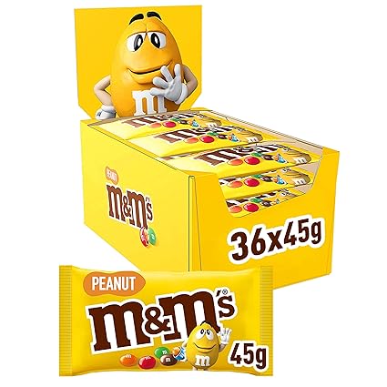 Pas Cher M&M´S PEANUT - Bonbons chocolat au lait et cacahuètes - Grand format contenant 36 sachets de 45g Z5I21Yh9O vente chaude