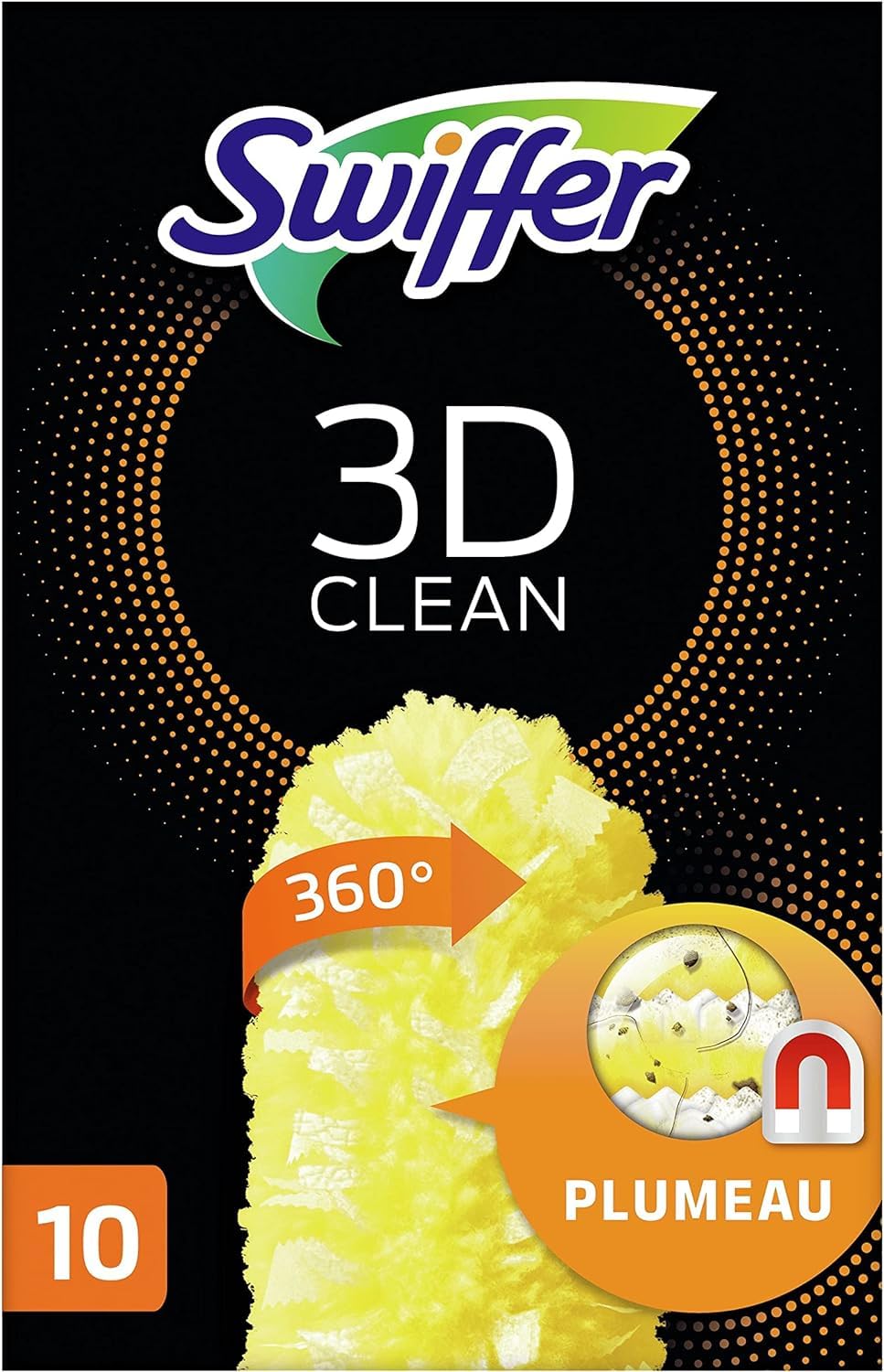 pas cher Swiffer Duster Plumeau Nettoyage 3D 360, Attrape Et Retient La Poussière, Recharges, 10 Unités ElJNwobFR bien vendre