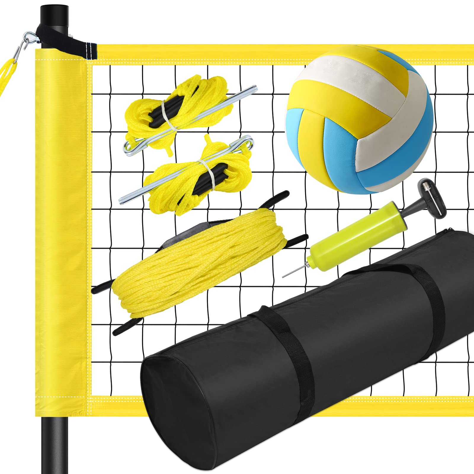 vogue  Vanku 9.75M * 0.9M Filet de Badminton Volley-Ball Tennis Extérieurs Portable Réglable en Hauteur Standard avec Sacoche de Transport pour Les Sports en Plein air 3HkGLGdGG vente chaude