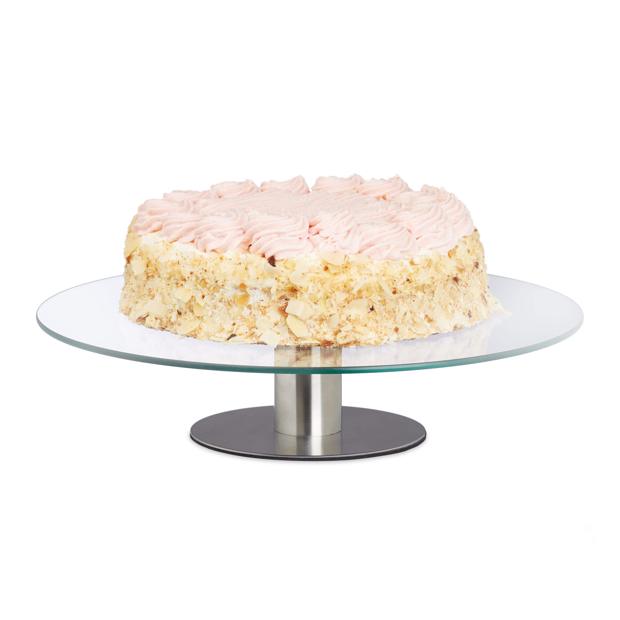 acheter Relaxdays Assiette à gâteau rotative, base, assiette à gâteau pour décoration, plaque tournante à gâteau, diamètre 30 cm, transparente, 1 pièce wnF0hxytb juste de l´acheter