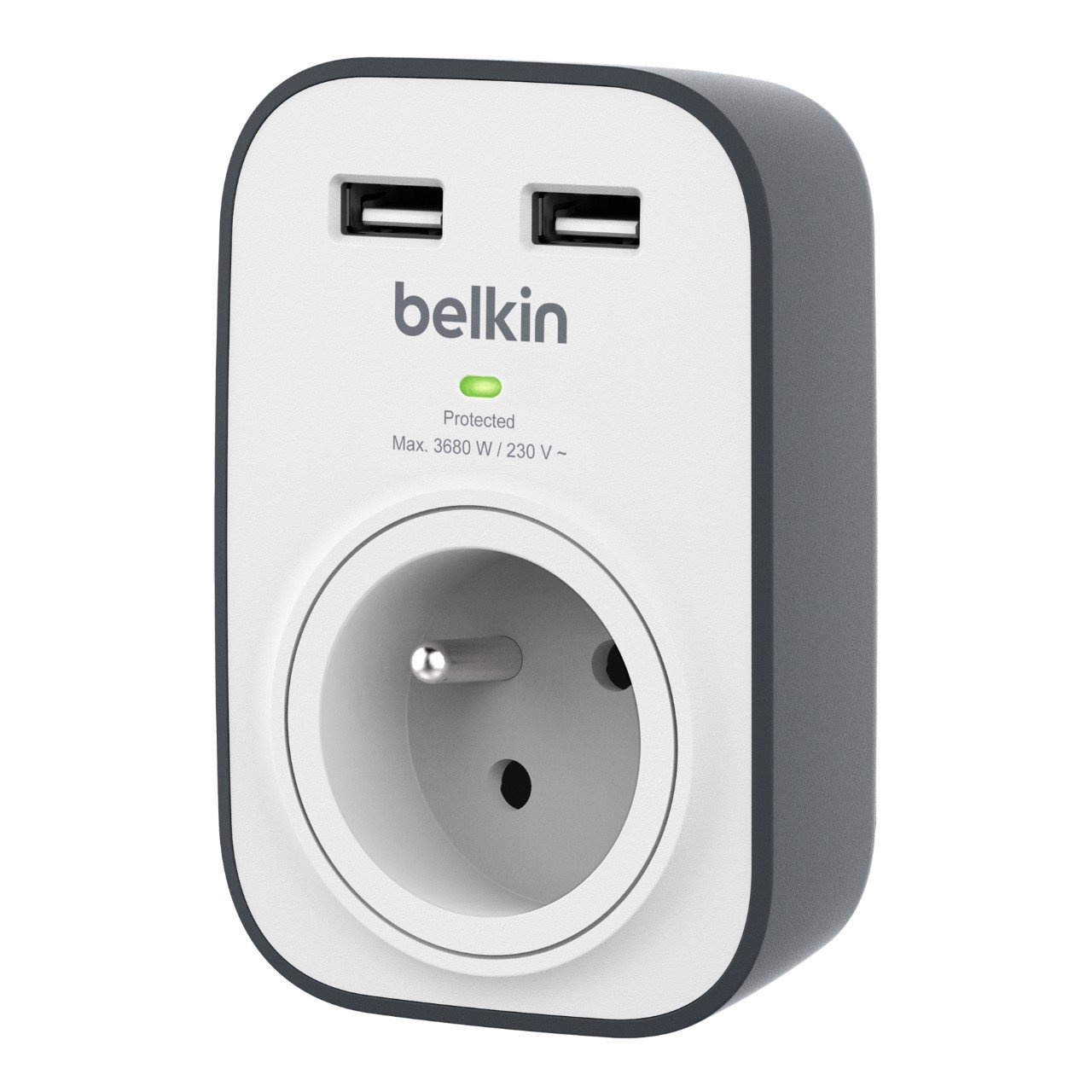 boutique en ligne Belkin BSV103ca 1 prise Avec 2 ports USB - Blanc txX8I5QpV Haute Quaity