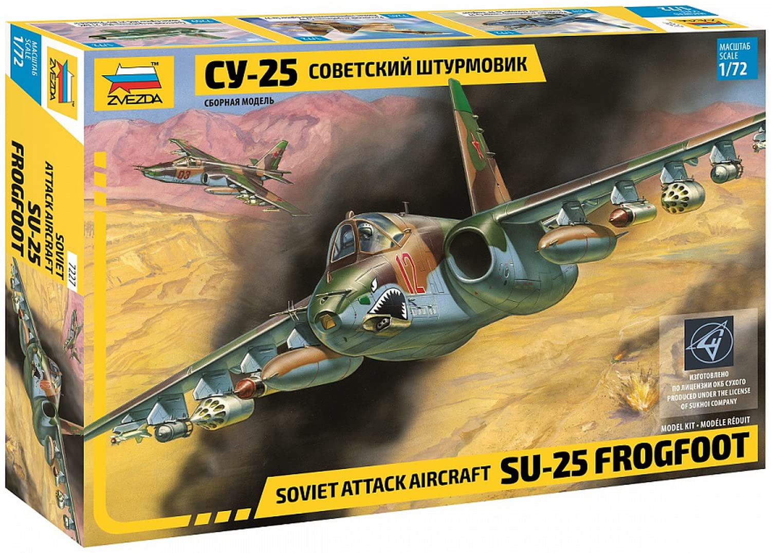 Promotions Zvezda - 7227 - Sukhoi Su-25 - Maquette avion - 1/72 KgRL8JeYU frais