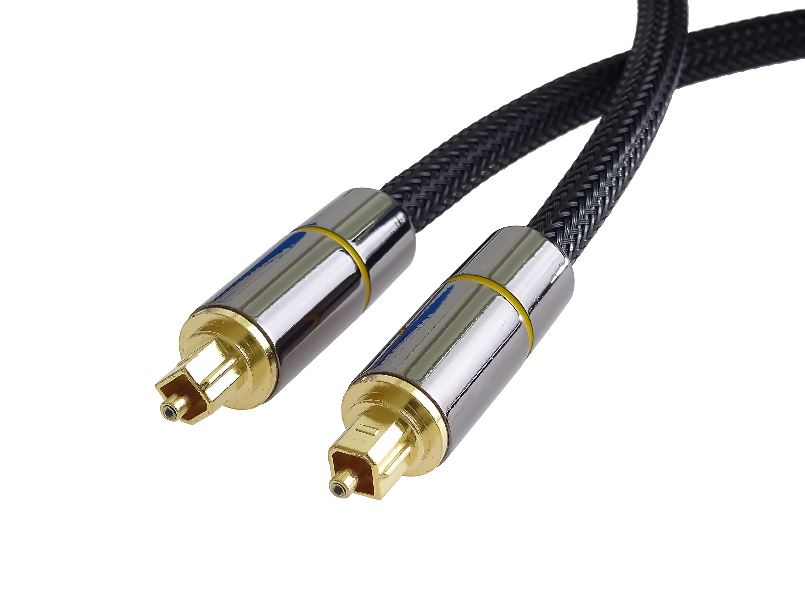 acheter PremiumCord Audio optique Toslink 1 M Cable, connecteur de bouchon Toslink, câble numérique pour la télévision stéréo Hi-Fi Soundable, HQ Audio, Metal Design + Nylon, noir, doré Vi0thqEMs en ligne