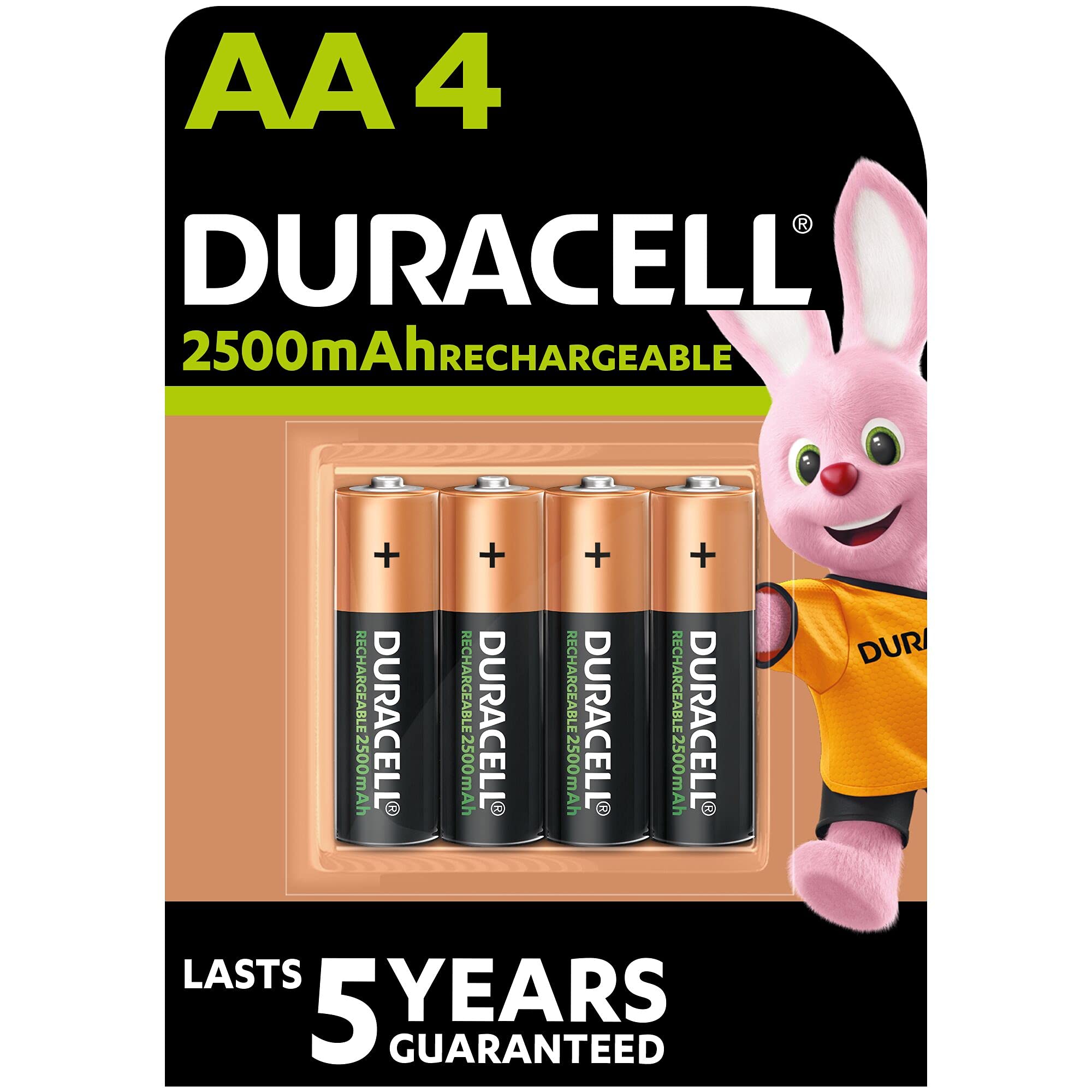 Abordable Piles rechargeables AA Duracell (lot de 4 pil