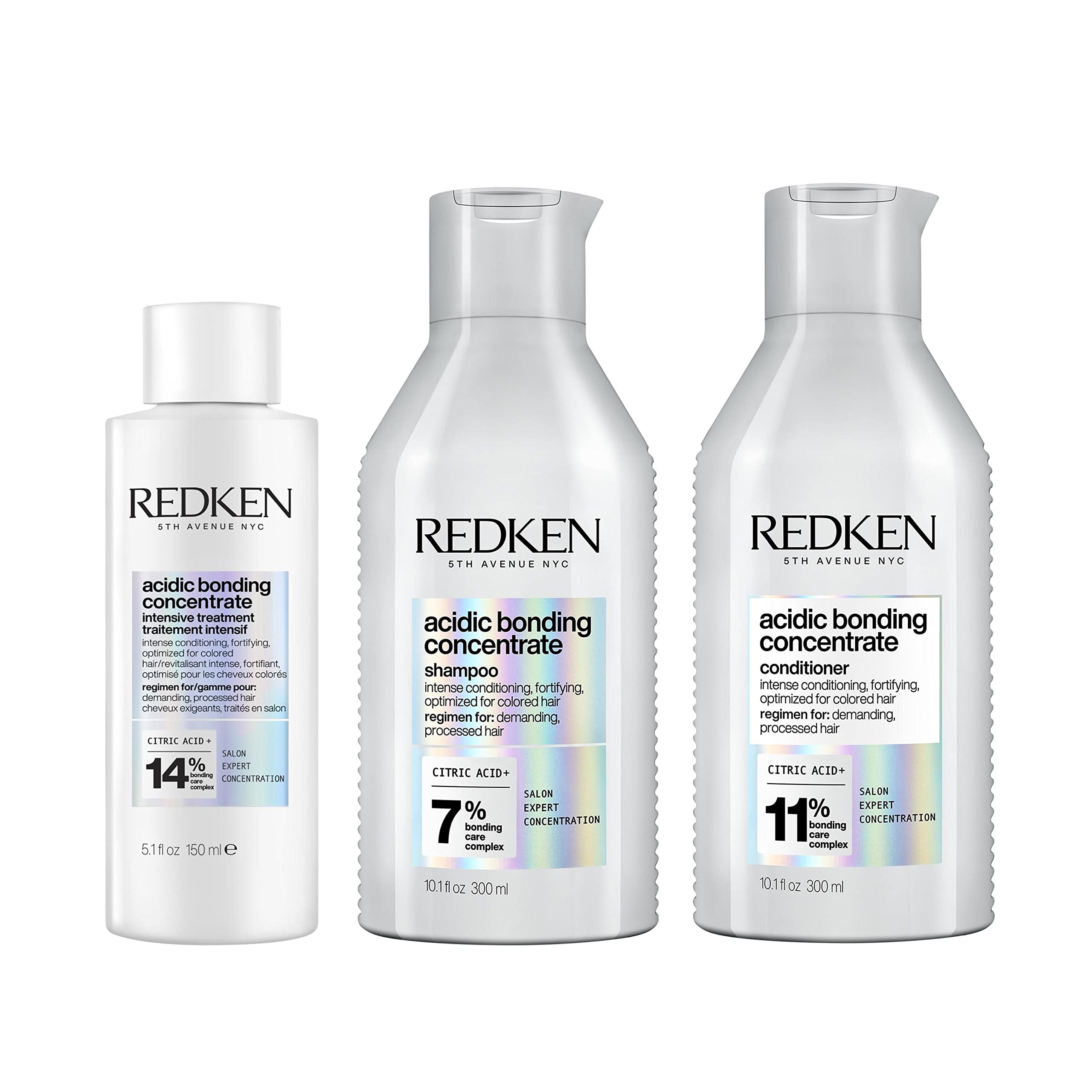 bien vendre Redken, Routines Acidic Bonding Concentrate pour Cheveux Abîmés, Shampoing + Après-Shampoing + Soin Sans Rinçage + Traitement Intensif, Soin Bonding & Acide Citrique, Répare & Renforce WOpLRLiaf en ligne