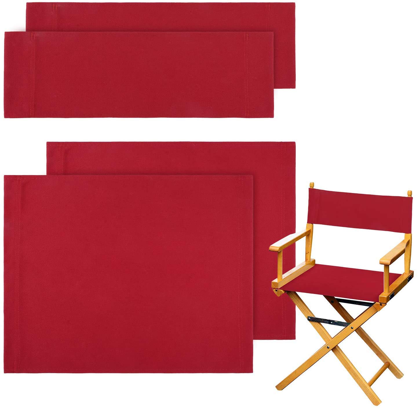 Haute Qualité STAY GENT 2 Set Directors Chair Replacement Covers pour Studio de Maquillage, Artistes, Réalisateurs de Film Rouge 2LKXCmLxk Vente chaude