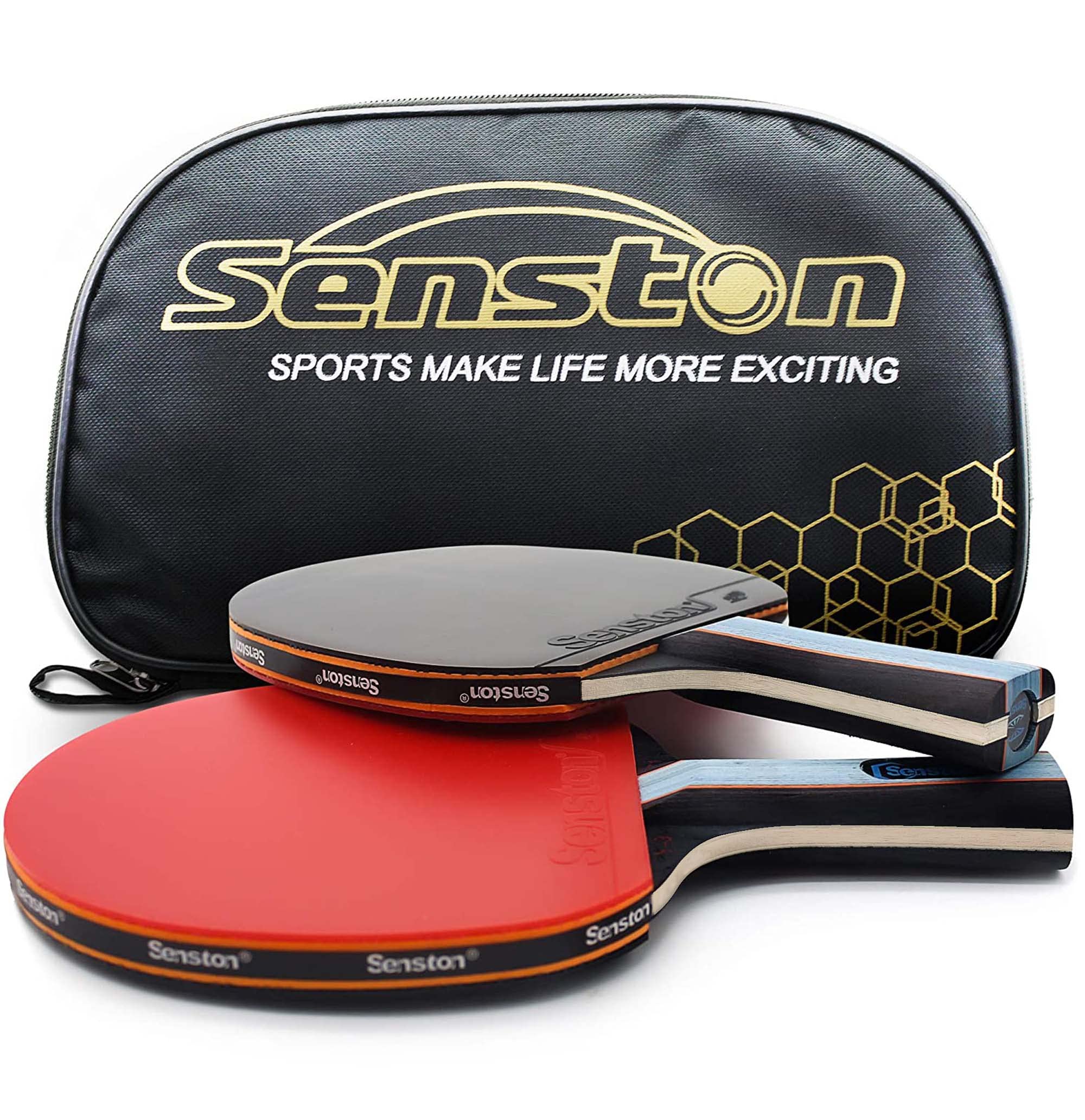 Populaire Senston Raquette ping Pong Professionnel, Ten