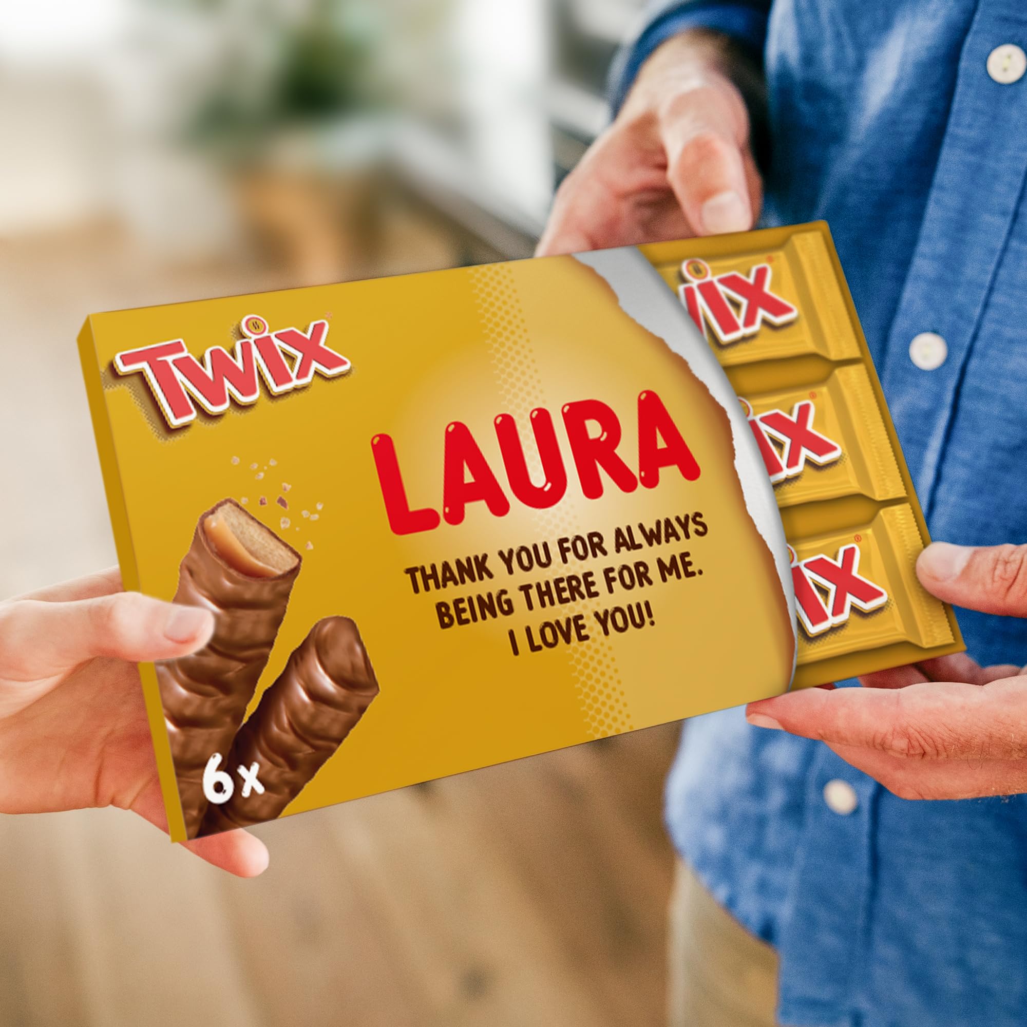 acheter Twix Barre de chocolat personnalisée - Personnalisez votre boîte cadeau géante de chocolat au lait, le cadeau pour les femmes, les hommes (300 grammes) k1EjYniMA mode