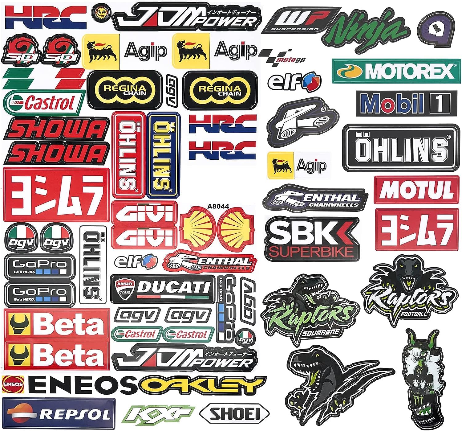 bien vendre Moto Autocollants Sponsor,Utocollant Motocross Graphiques,Ensemble Autocollants Sport,pour Motos,Vélos,Ordinateurs,Skateboards,Modèles Réduits,Décoration De Casques. WaljyiLRv stylé 