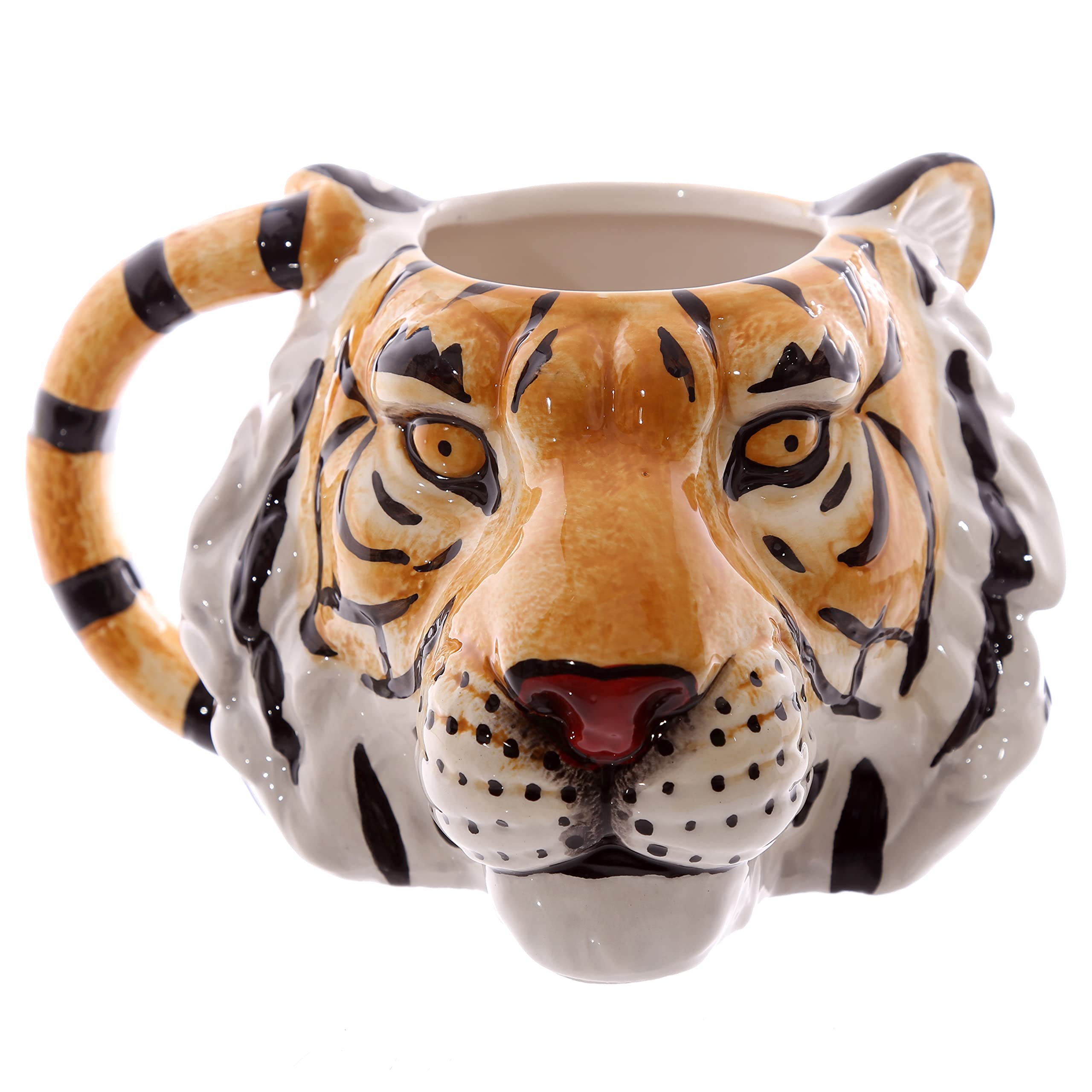 Magnifique Puckator MUG227 Mug Design Tête de Tigre Céramique Orange/Noir/Blanc 8J7Cr5XJ3 frais