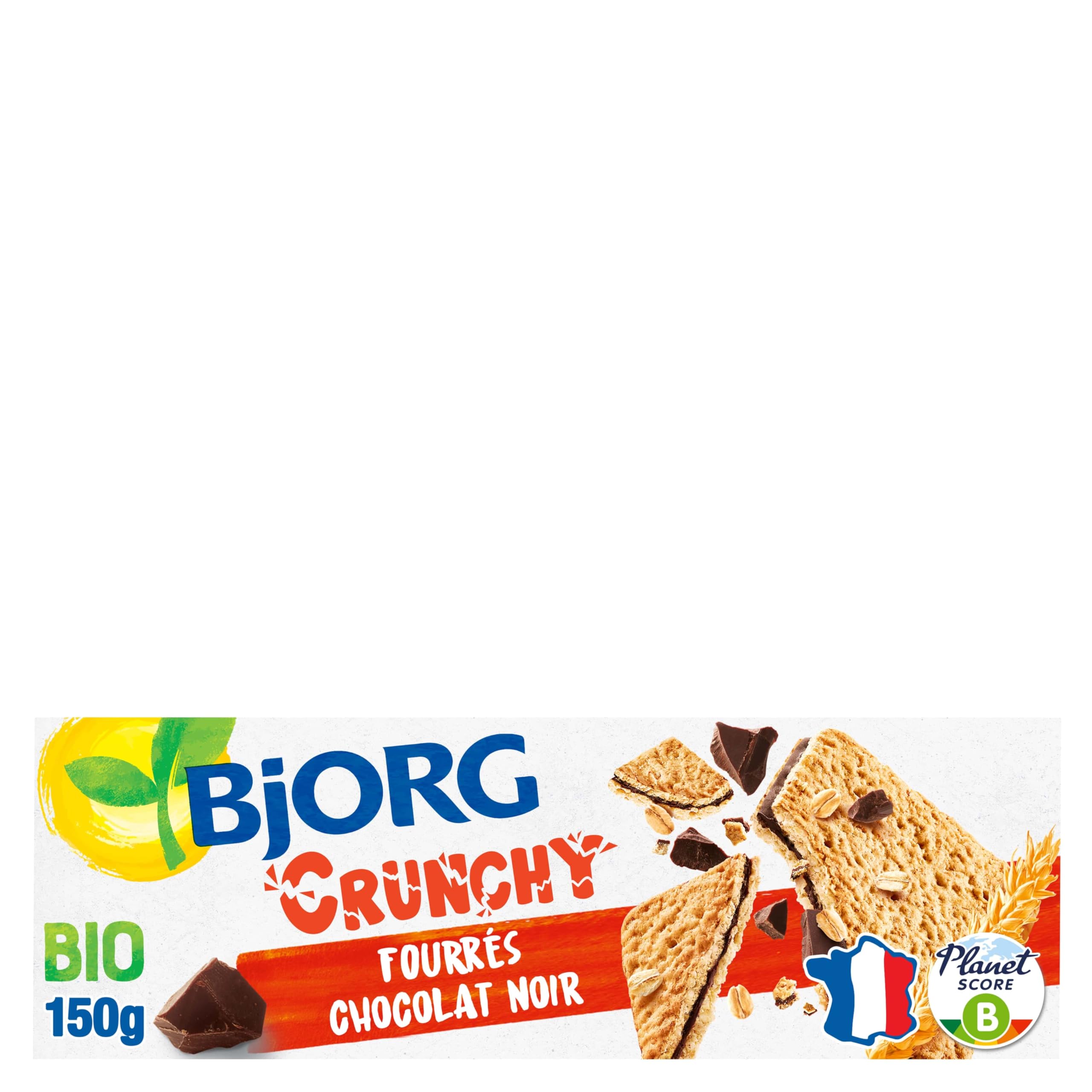 escompte élevé BJORG - Biscuits Fourrés au Chocolat Noir Crunchy Bio - Aux Céréales Complètes et Sucres Non Raffinés - 150 g 5r5AqJtsi Haute Quaity