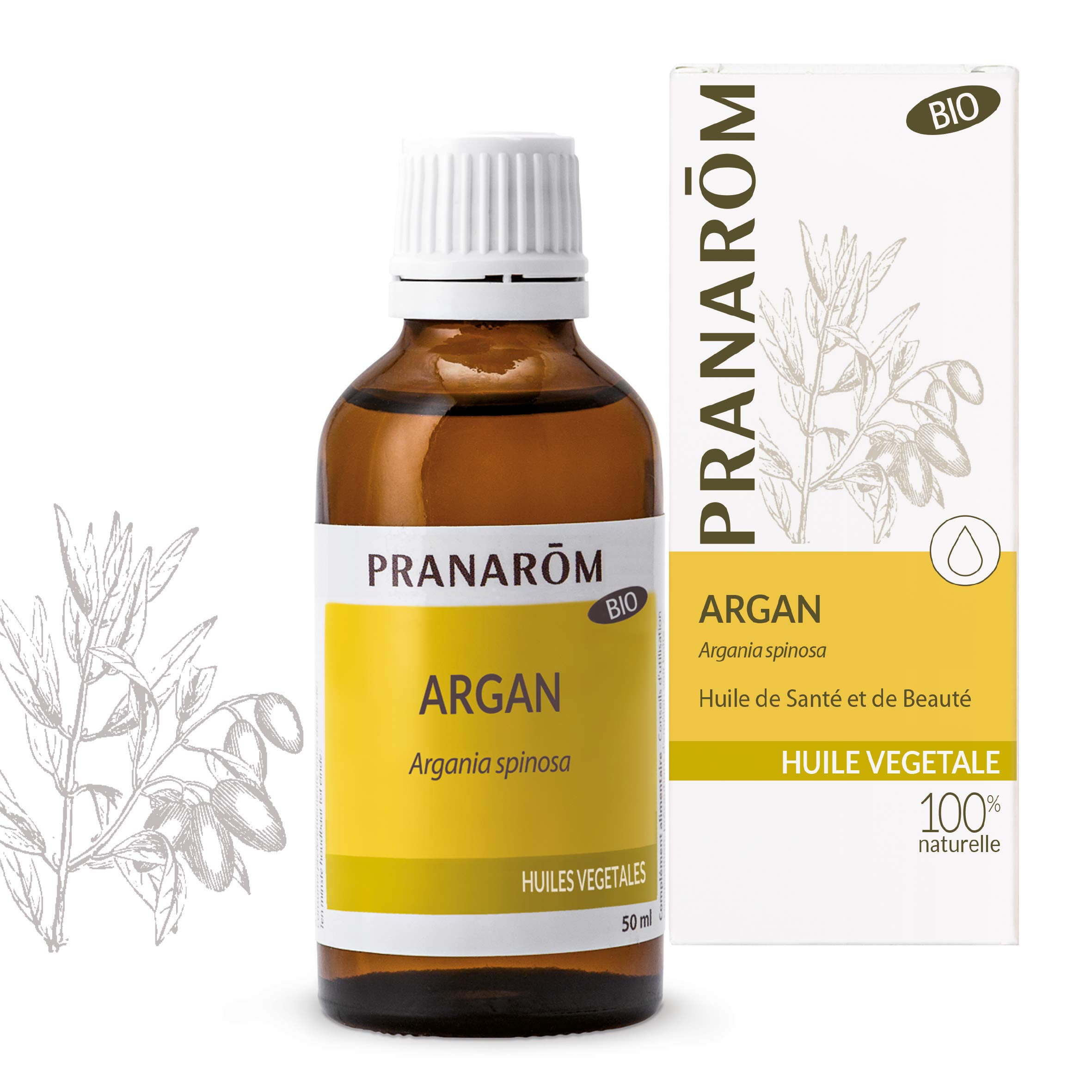 Exclusif Pranarôm | Argan Bio | Huile Végétale | Riche en Vitamines Et Antioxydants | Huile Anti-Age Réparatrice | 50 ml Oep4ekGud véritable contre