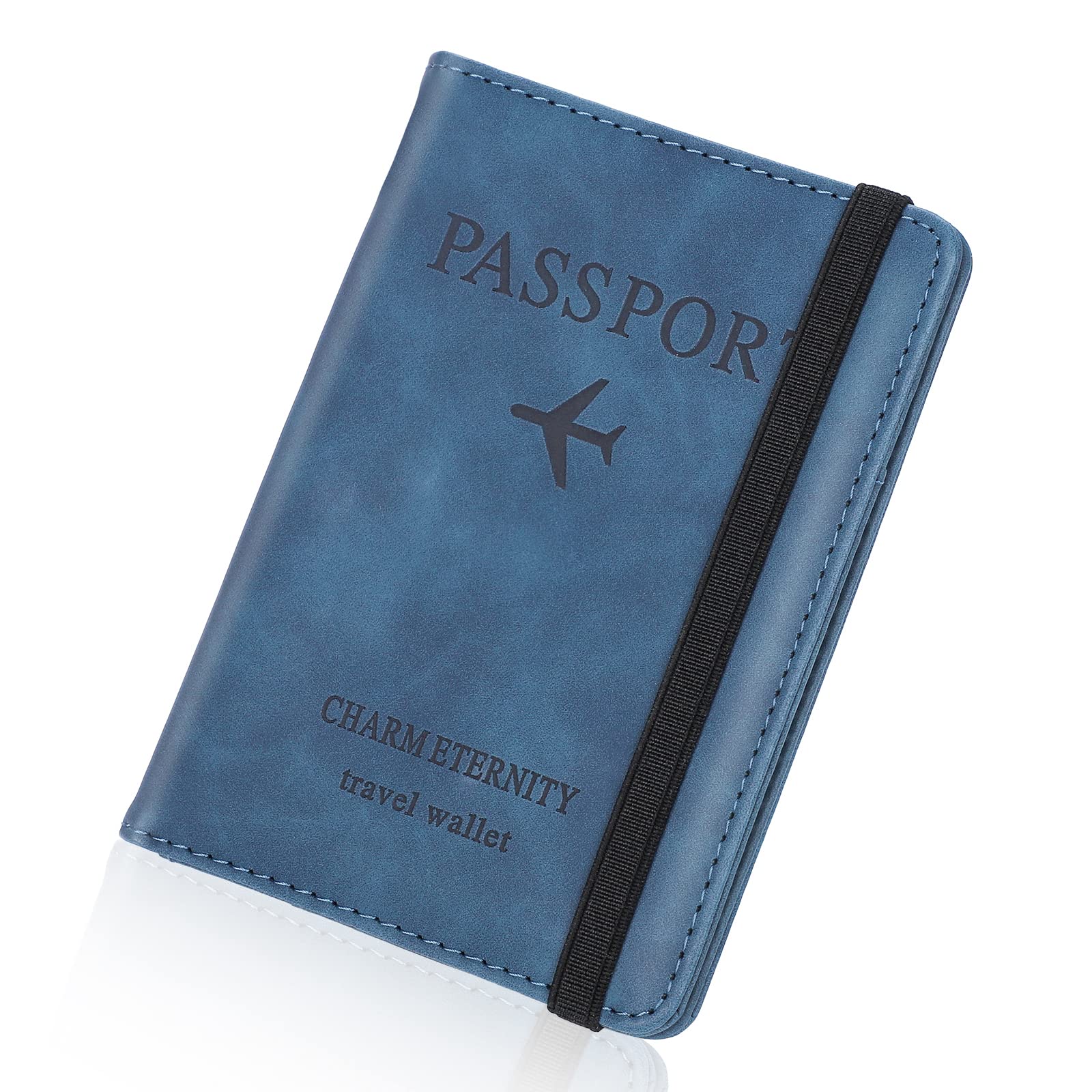 Abordable Larkumio Pochette Passeport Porte Feuille Voyage, Protege Passeport avec Etui Anti RFID, Porte Passeport en Cuir PU pour Hommes et Femmes Accessoires de Voyage (Bleu) uNZOr3c2J en vente